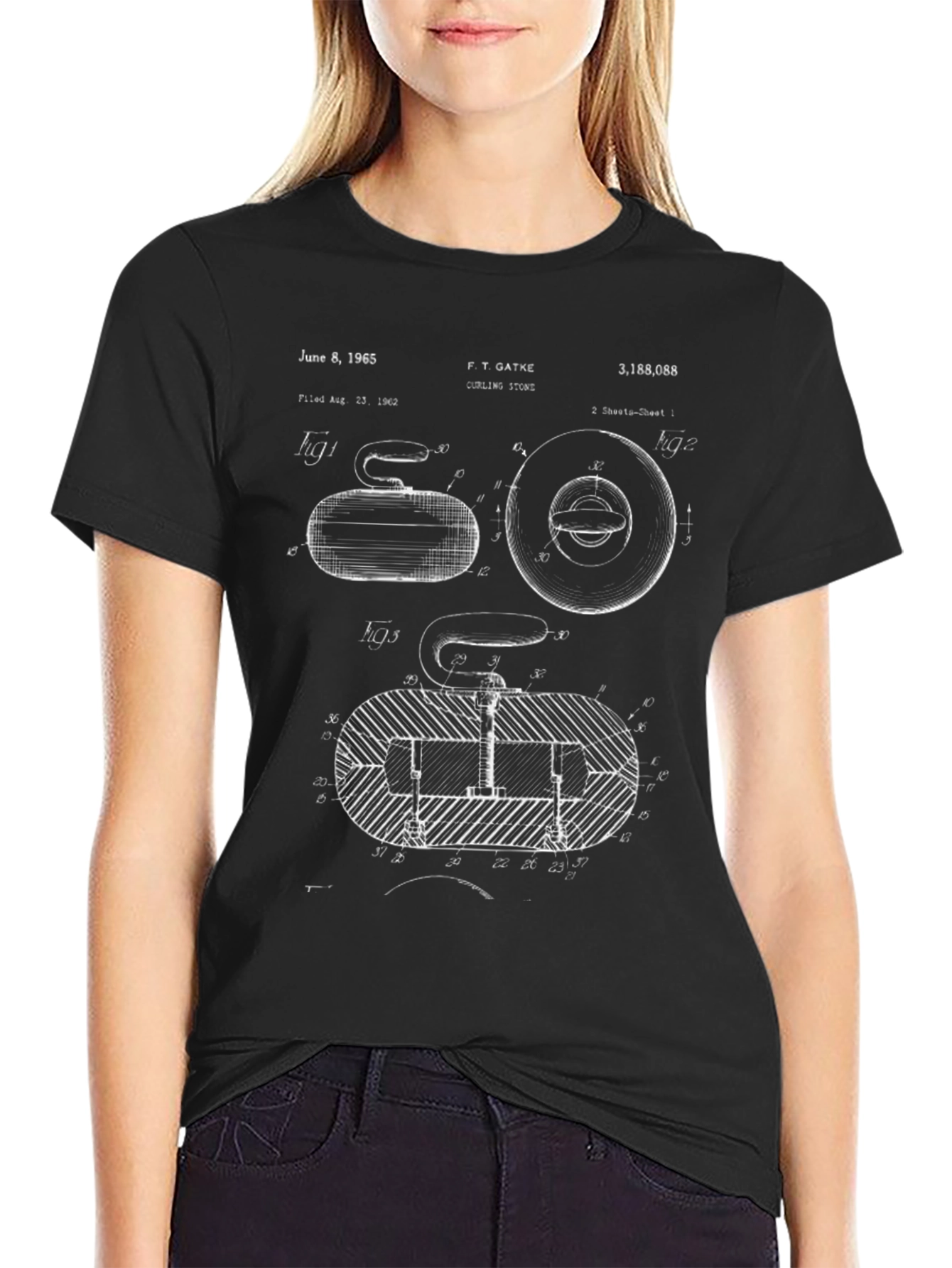 Curling Stone Patent T-Shirt