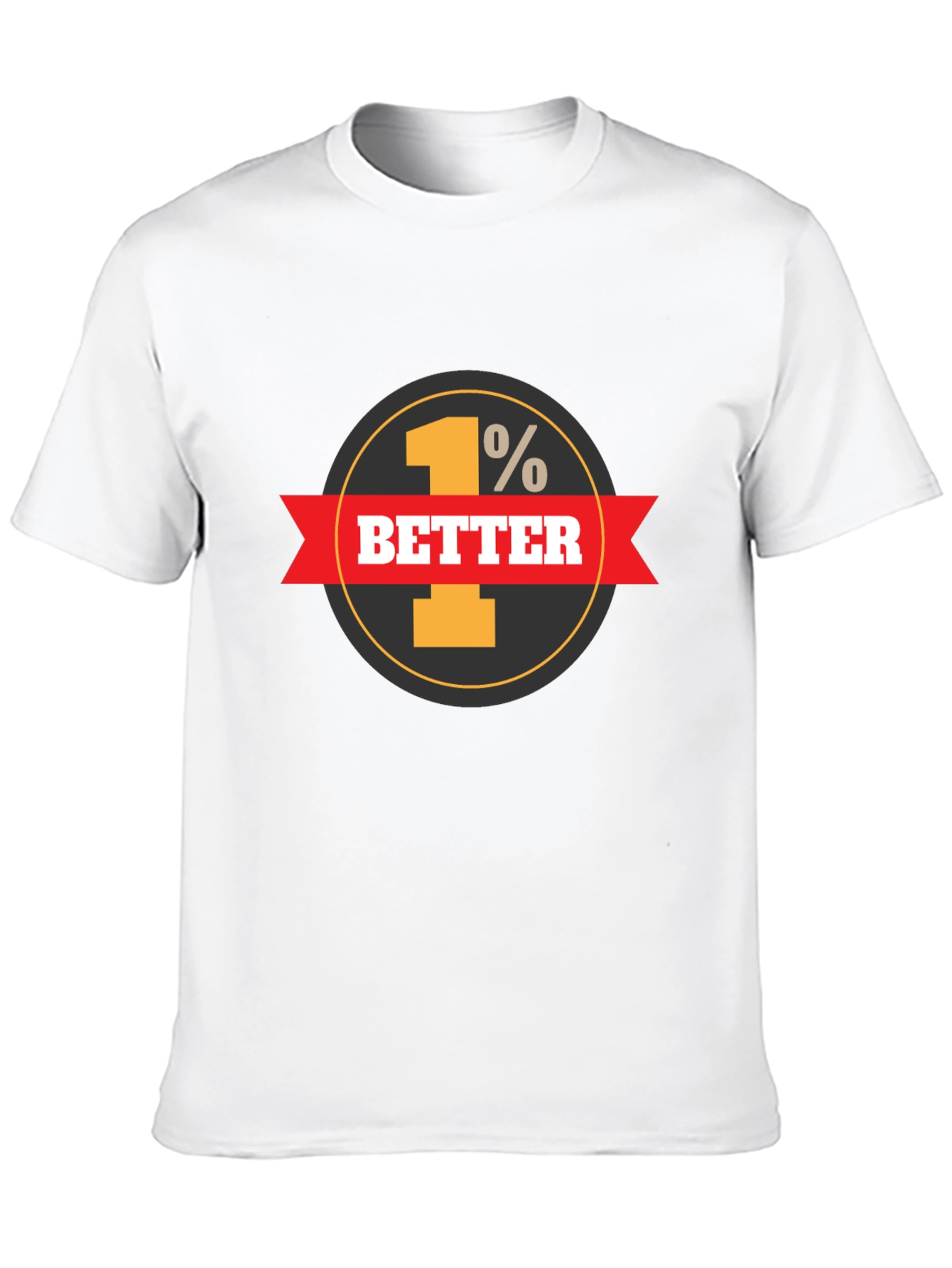 1% Better Everyday Graphic Tee - Black
