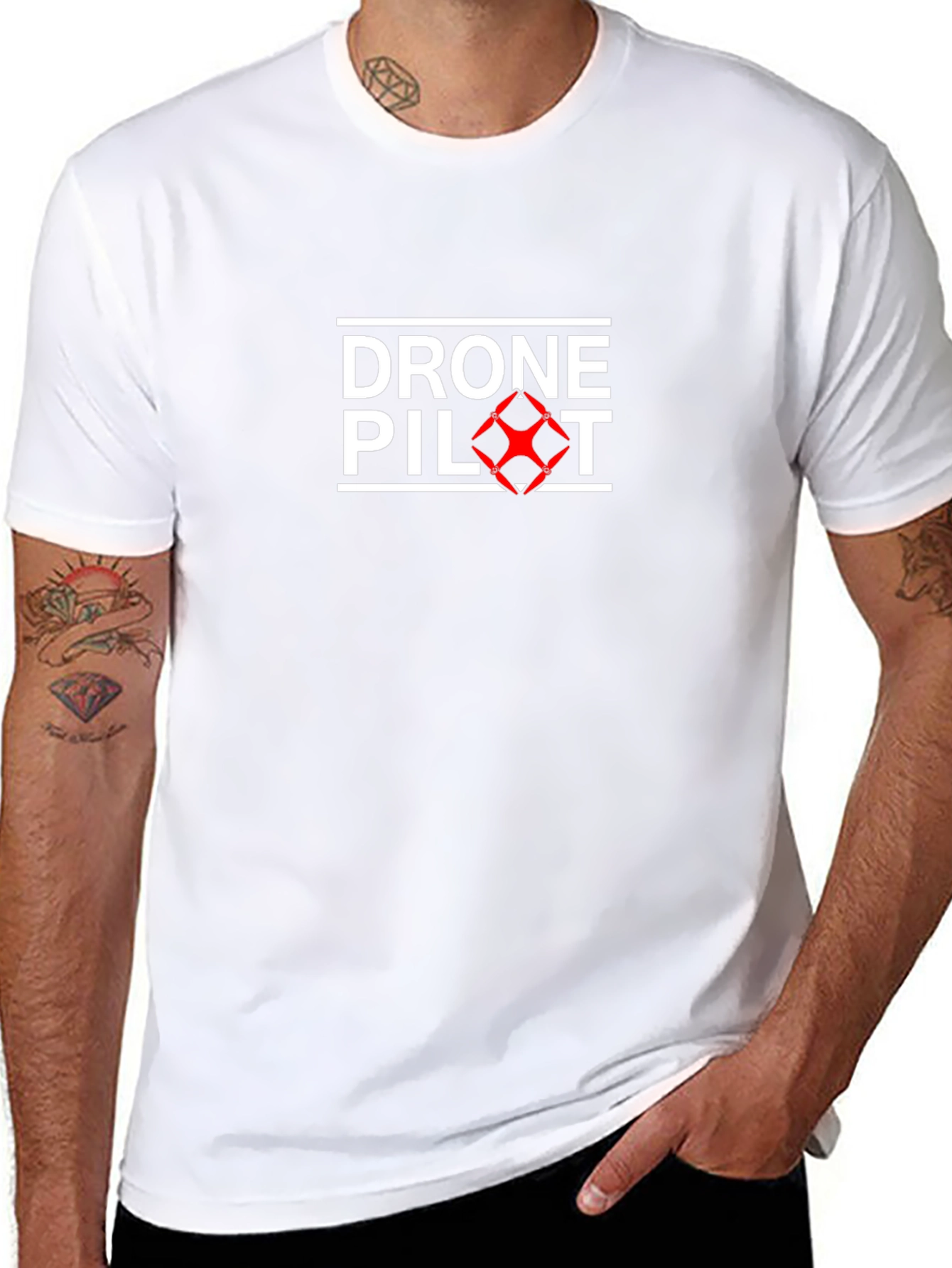 Drone Pilot Graphic Tee - Black