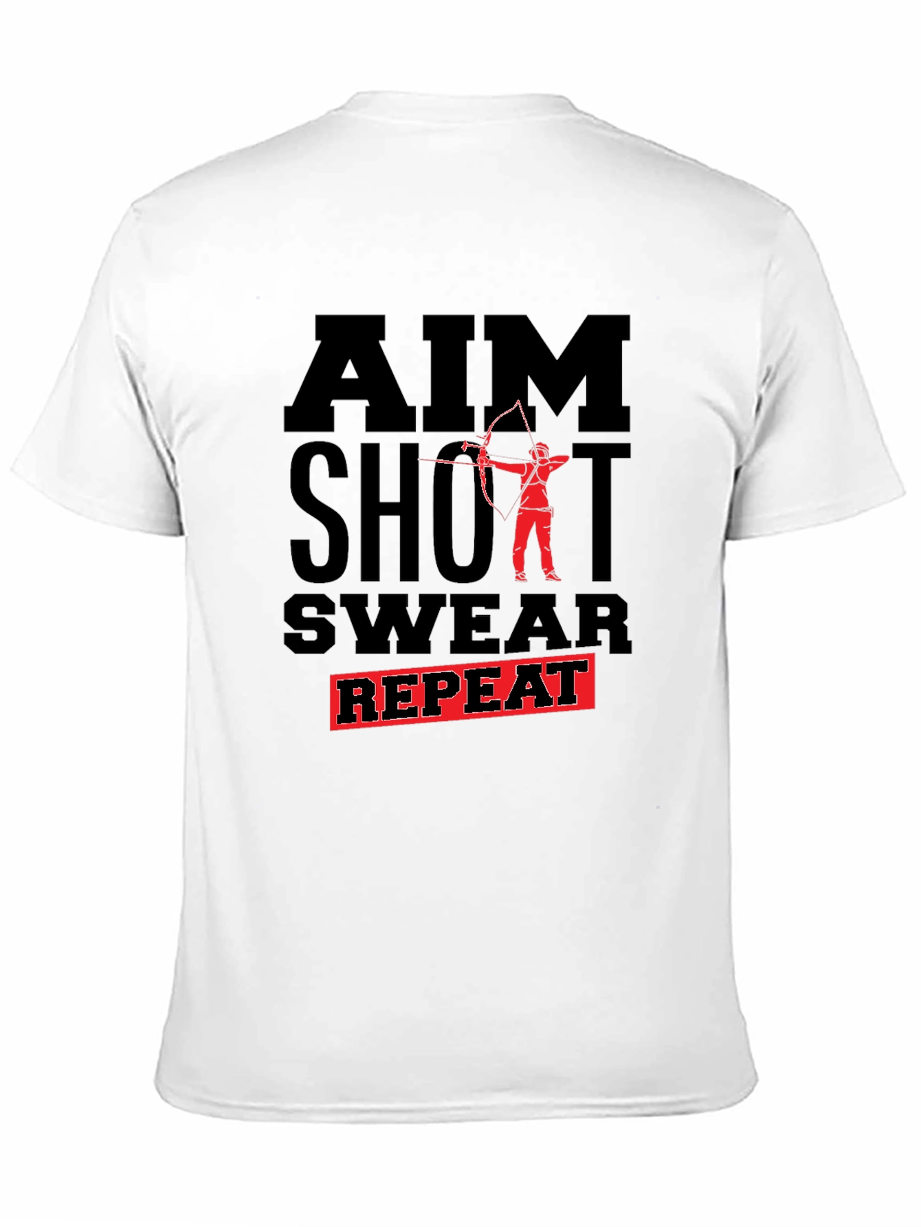 Archery AIM Shoot Swear Repeat Graphic Tee