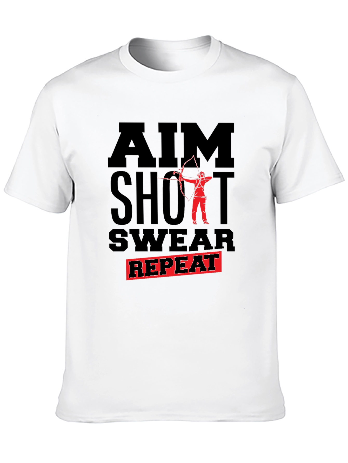 Archery AIM Shoot Swear Repeat Graphic Tee