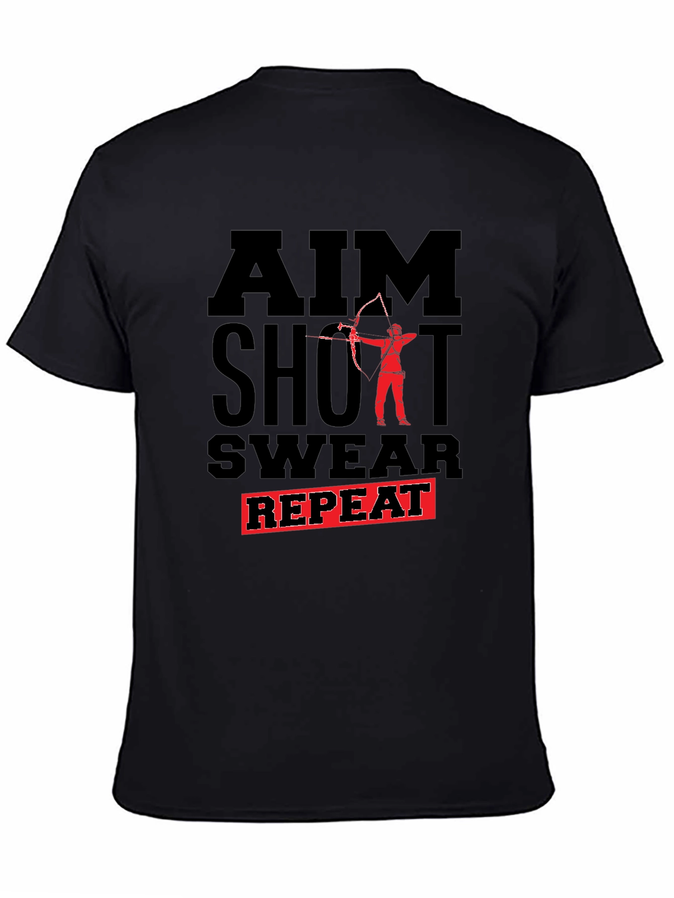 Archery AIM Shoot Swear Repeat Graphic Tee