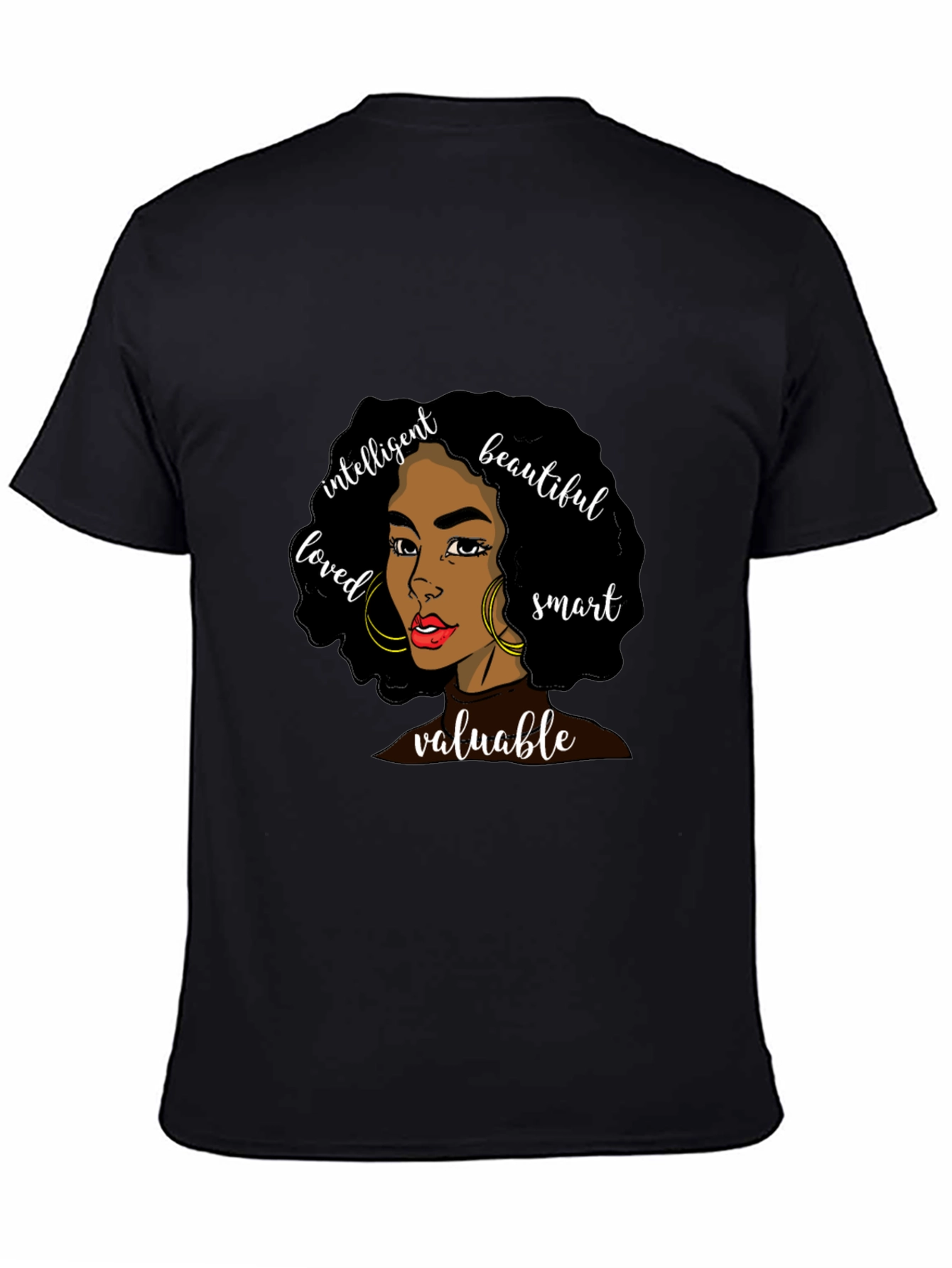 Empowered Woman Graphic Tee - Black