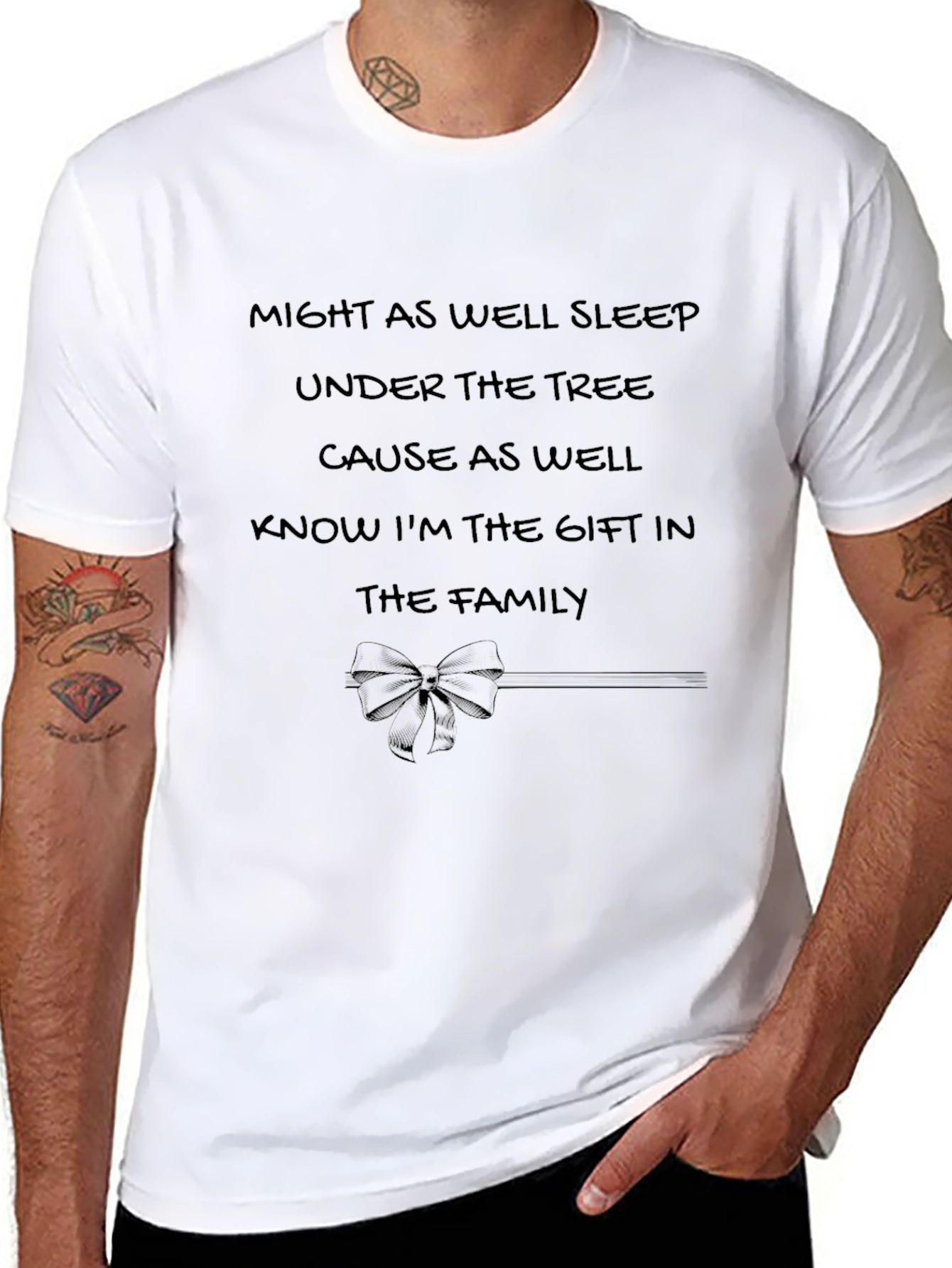 Gift of the Family Black Graphic Tee