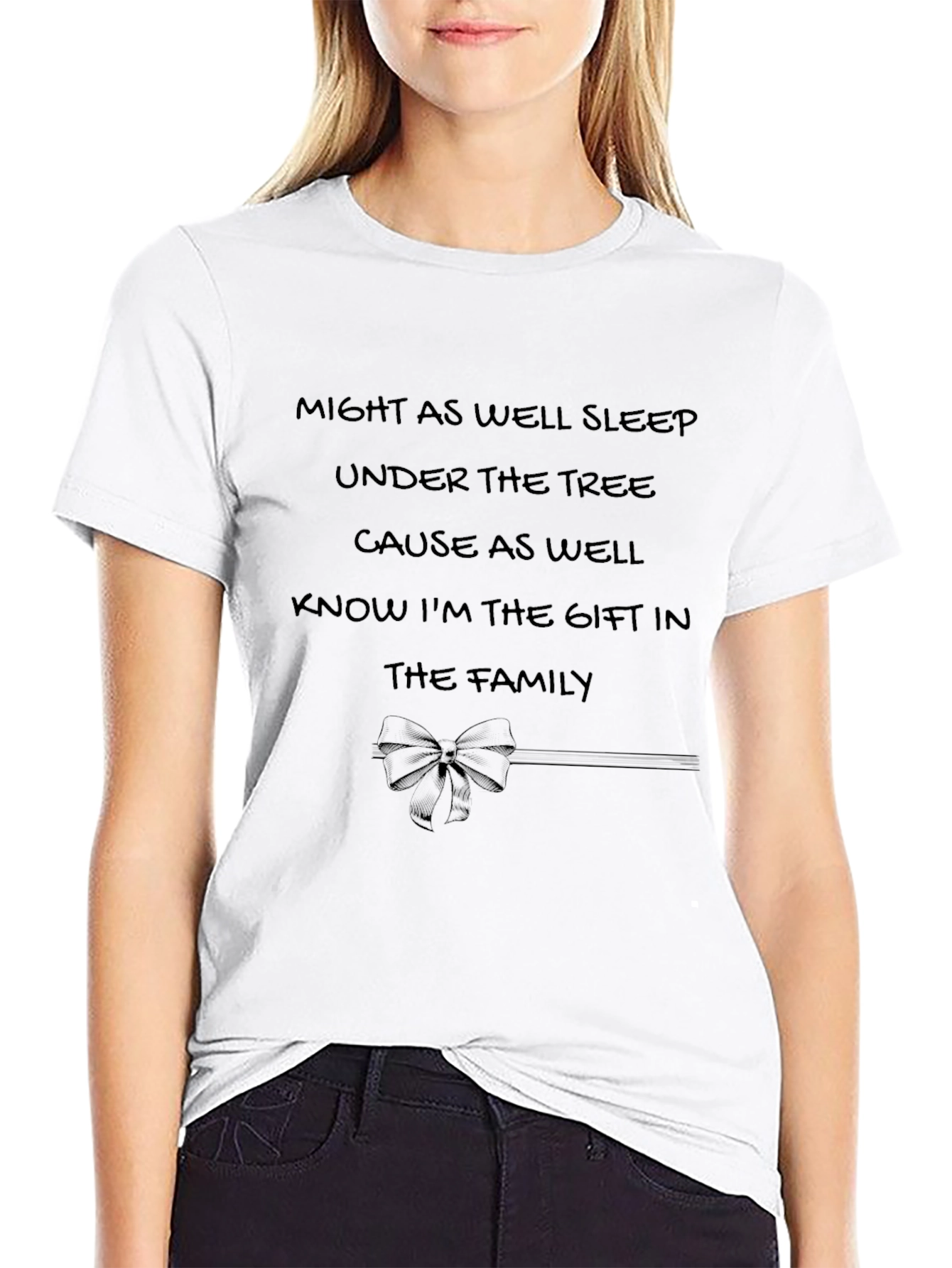 Gift of the Family Black Graphic Tee