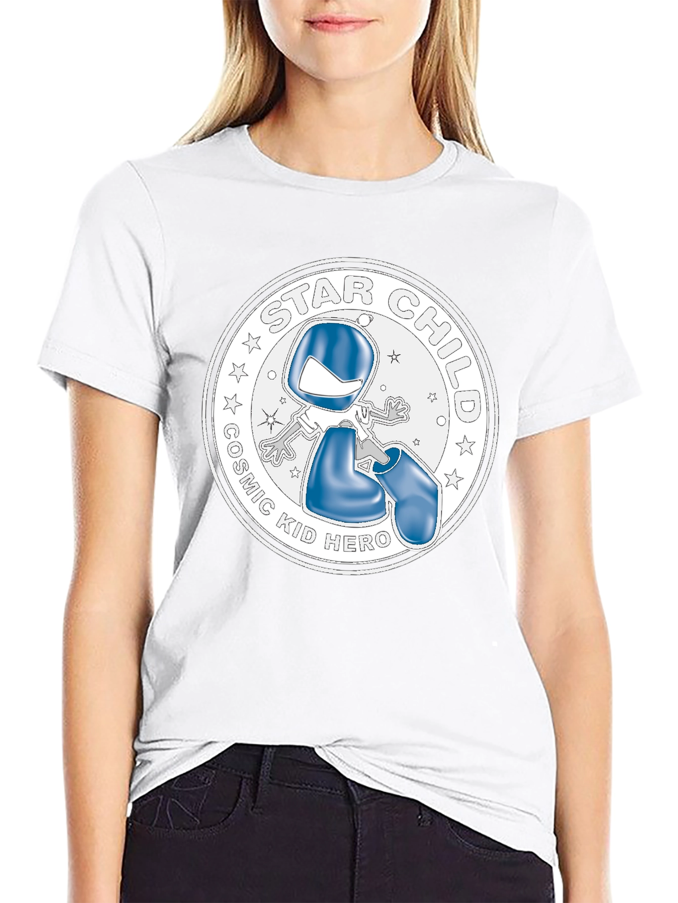 Cosmic Kid Hero Black T-Shirt