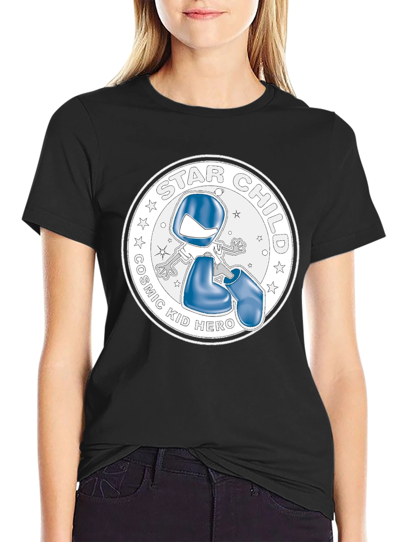 Cosmic Kid Hero Black T-Shirt