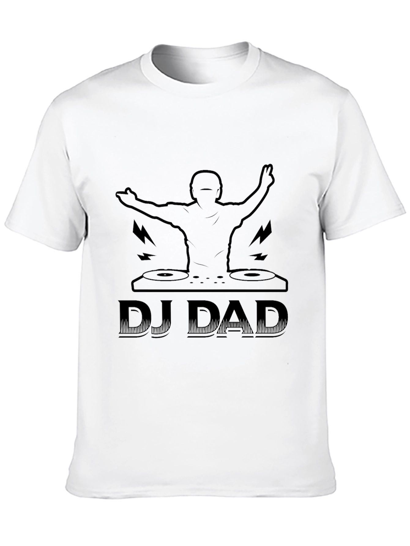 DJ Dad Graphic Tee - Black Cotton T-Shirt