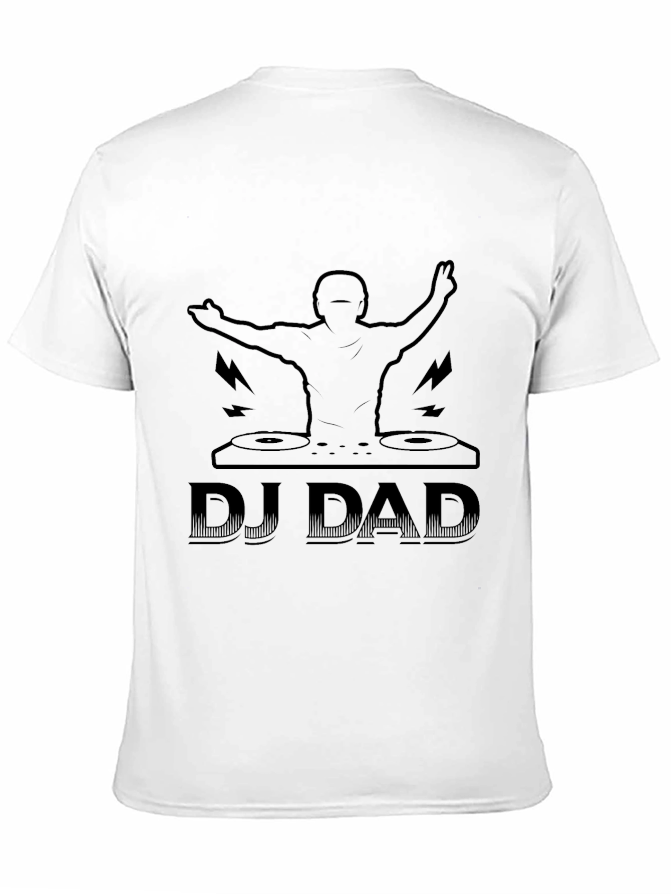 DJ Dad Graphic Tee - Black Cotton T-Shirt
