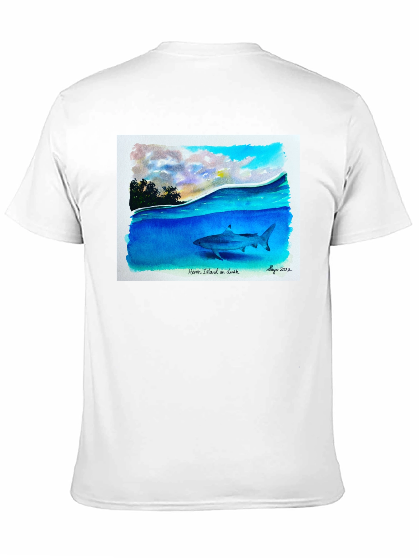 Heron Island Shark Art T-Shirt