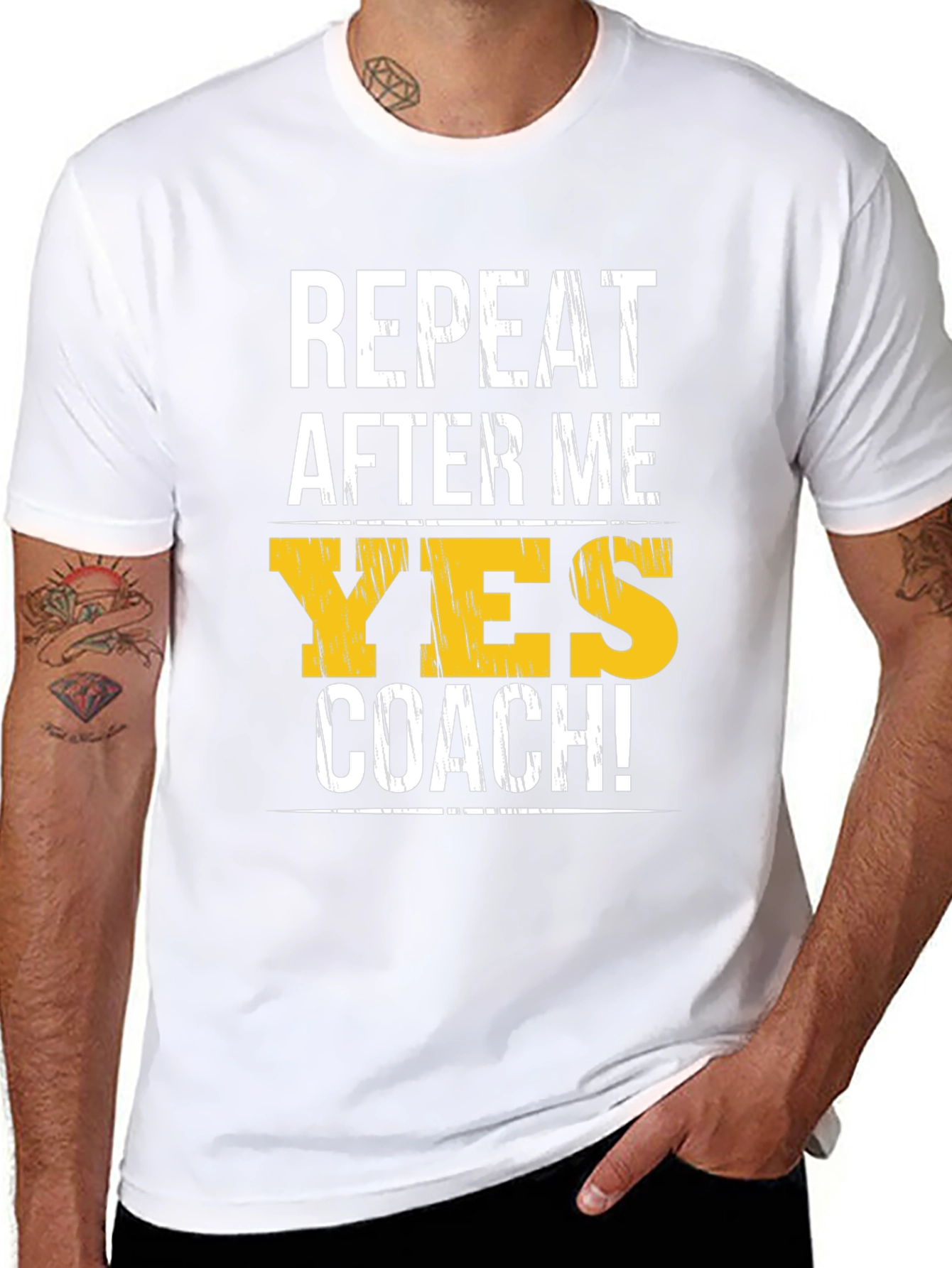 Yes Coach T-Shirt - Funny Motivational Gym Tee