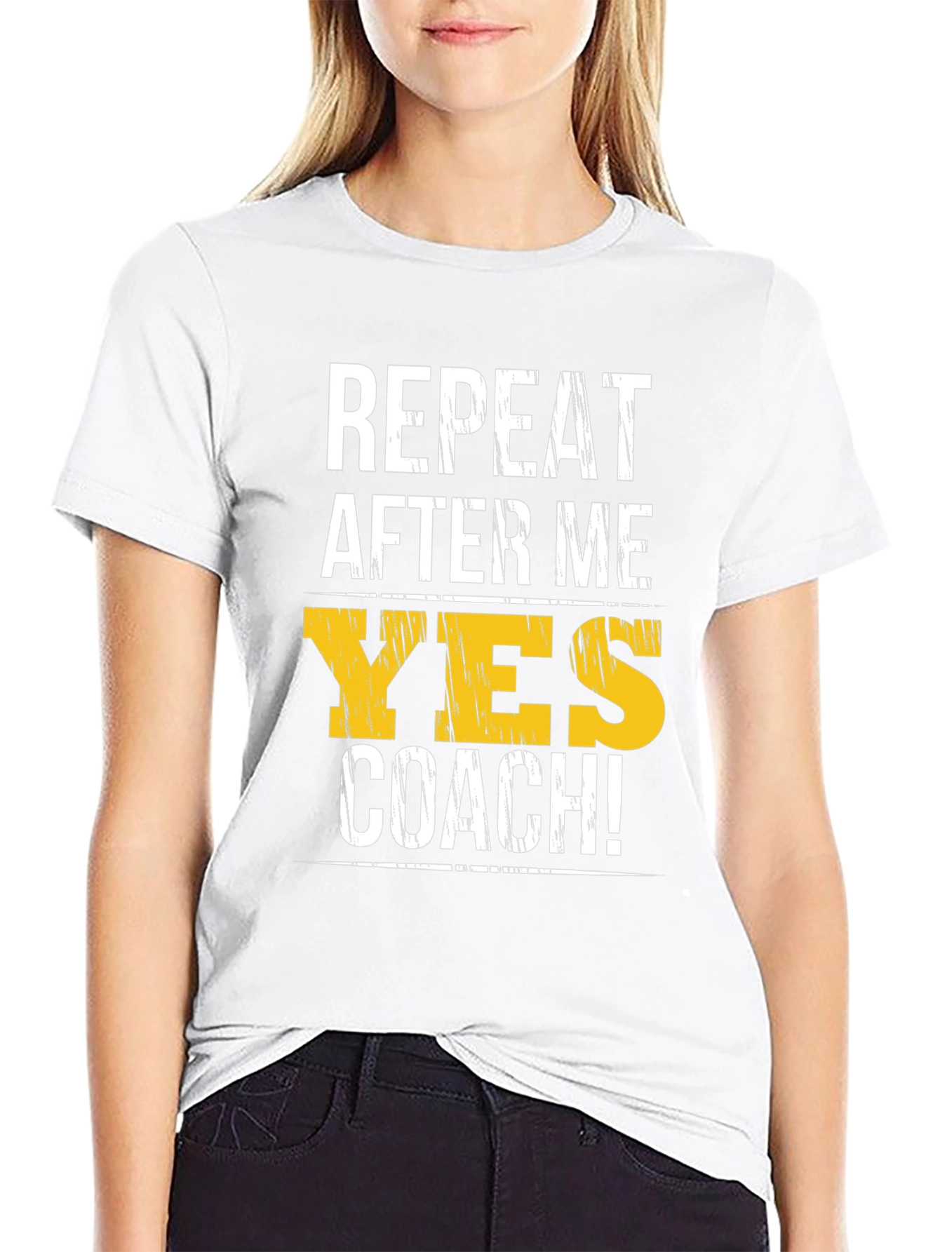 Yes Coach T-Shirt - Funny Motivational Gym Tee