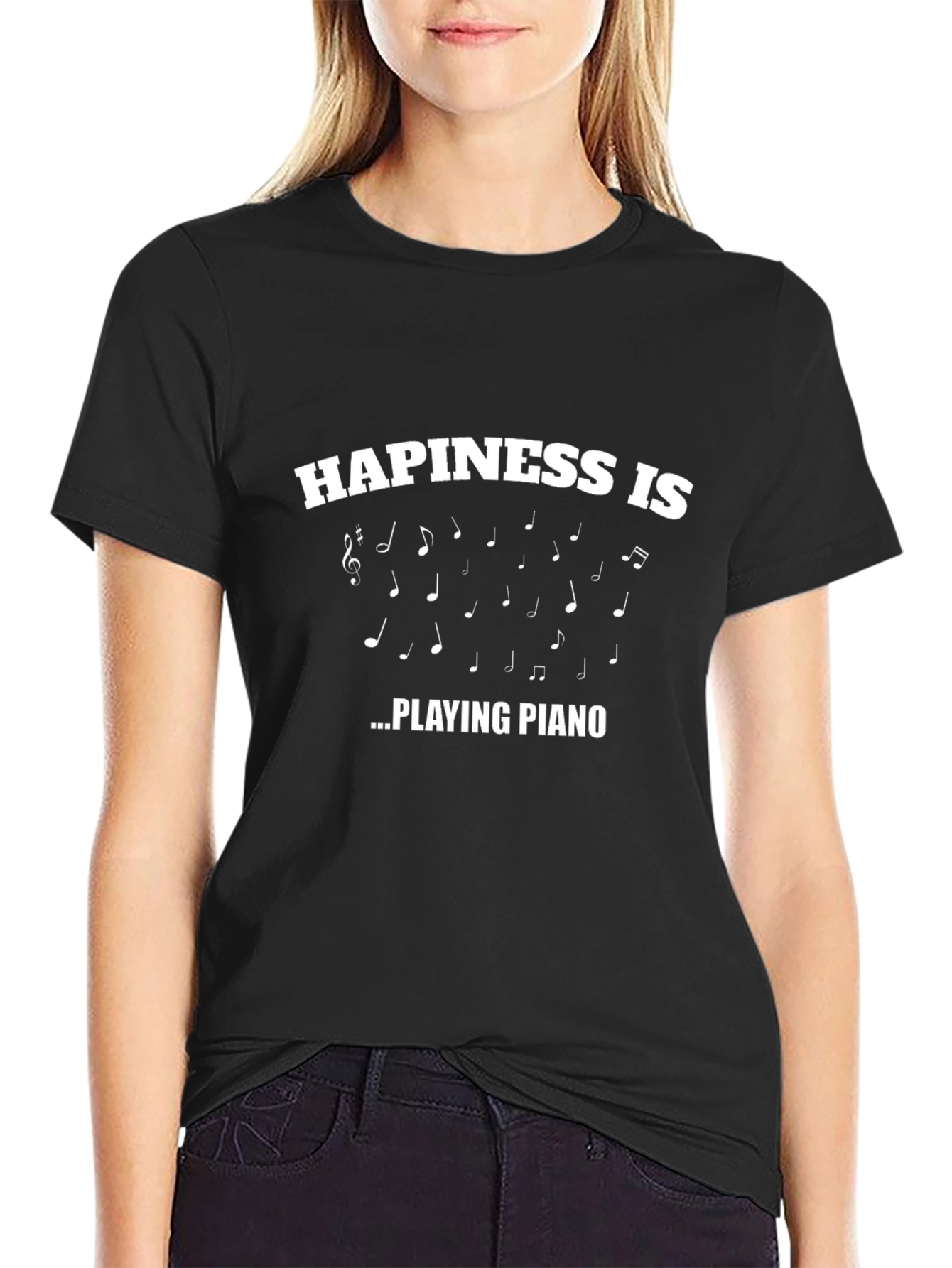 Happiness is Playing Piano T-Shirt