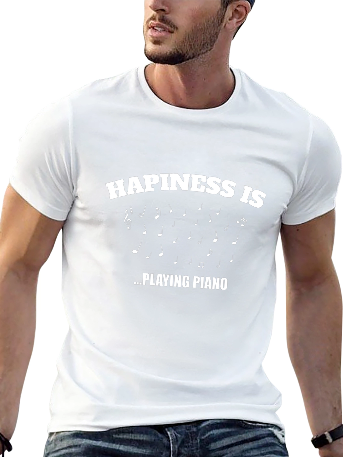 Happiness is Playing Piano T-Shirt