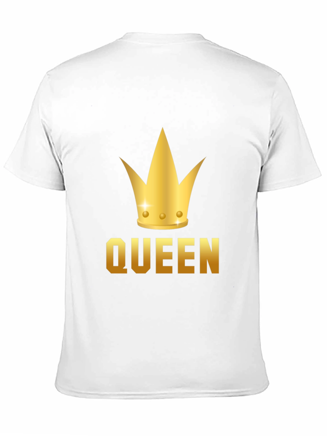 Queen Crown Graphic Tee - Black Cotton T-Shirt