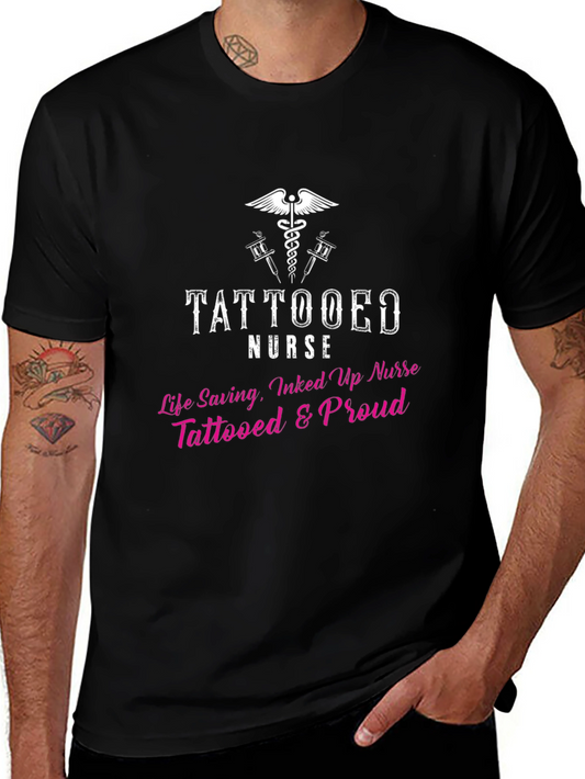 Tattooed Nurse Graphic T-Shirt