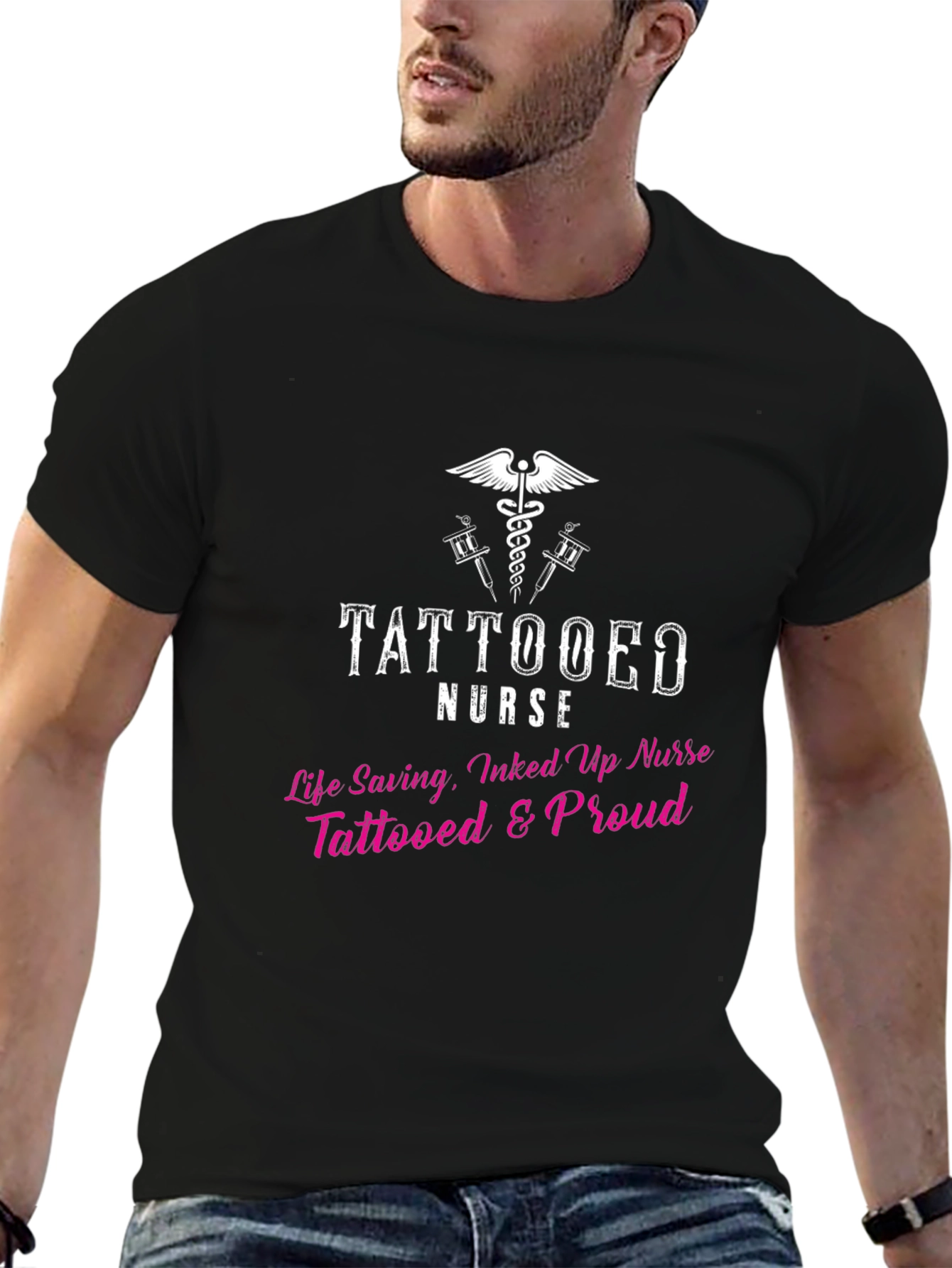 Tattooed Nurse Graphic T-Shirt