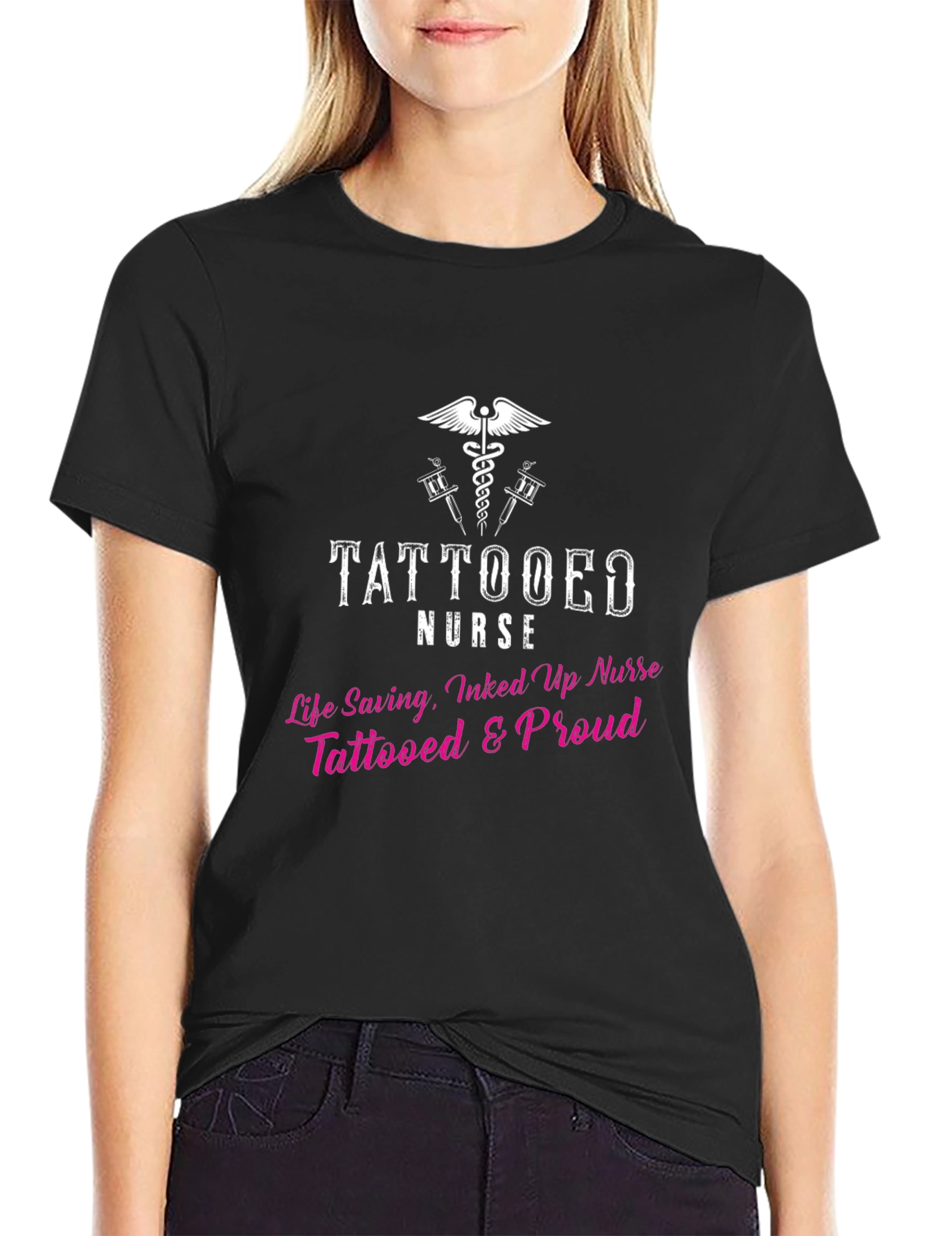 Tattooed Nurse Graphic T-Shirt