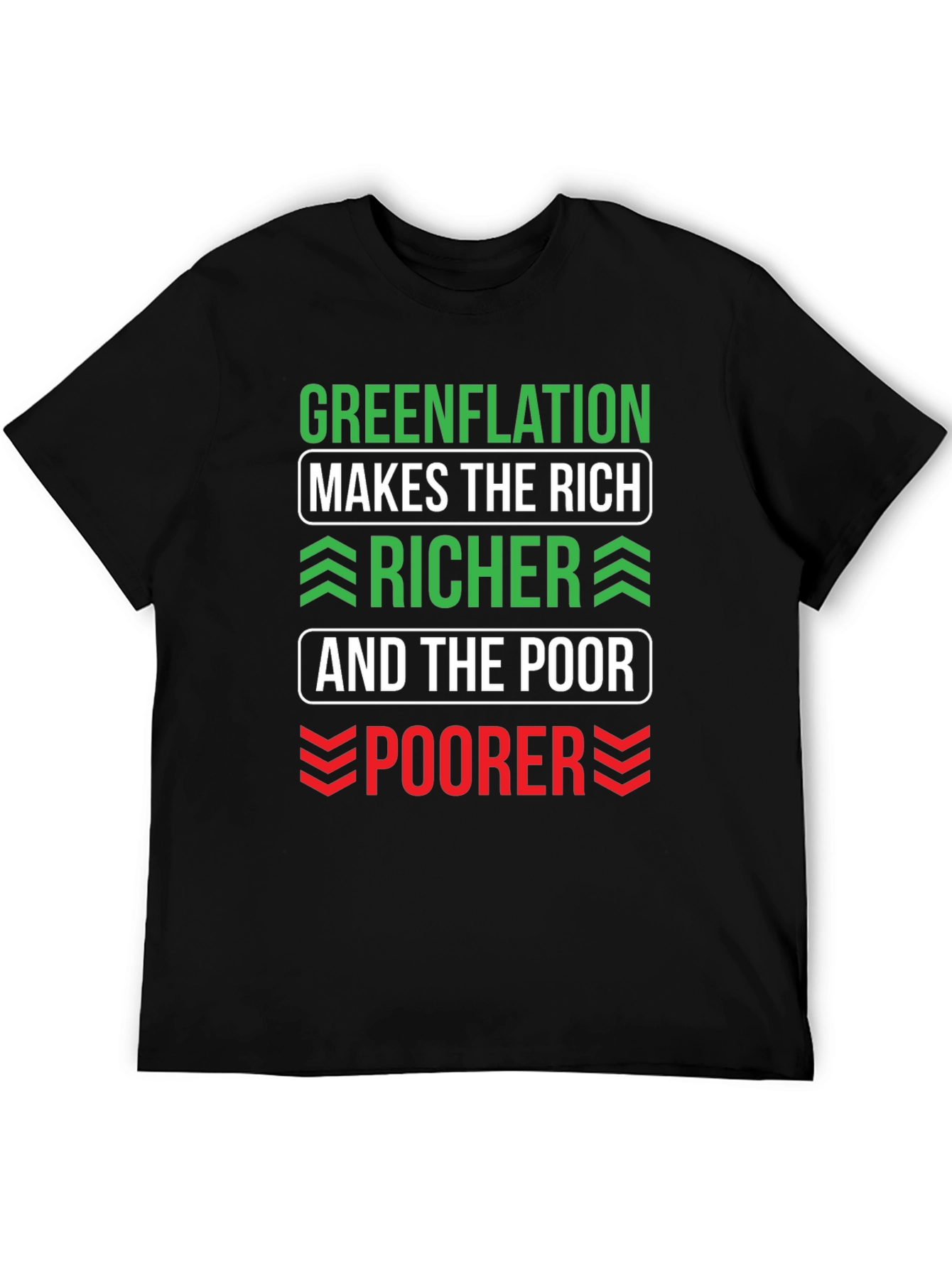 Greenflation T-Shirt - Makes The Rich Richer