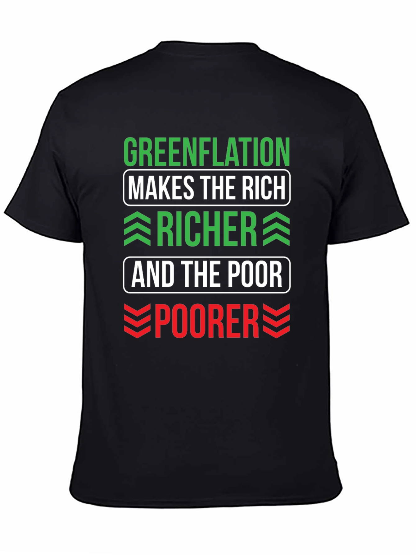 Greenflation T-Shirt - Makes The Rich Richer