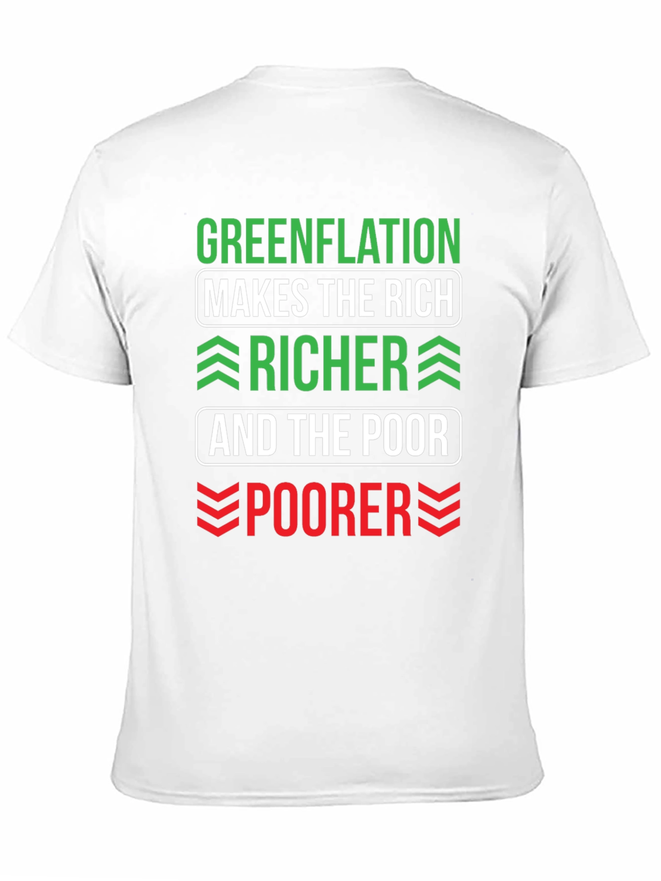 Greenflation T-Shirt - Makes The Rich Richer