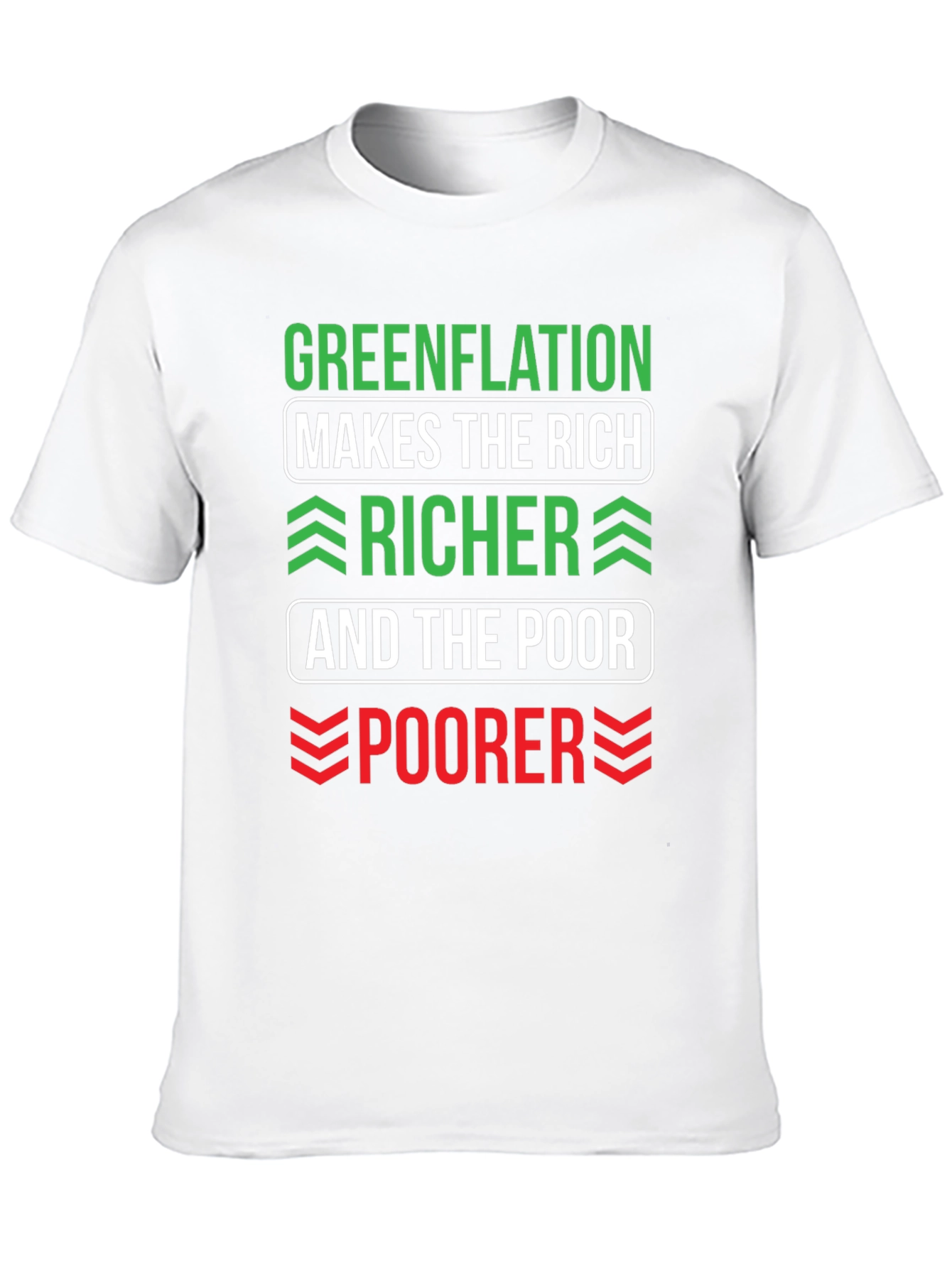 Greenflation T-Shirt - Makes The Rich Richer