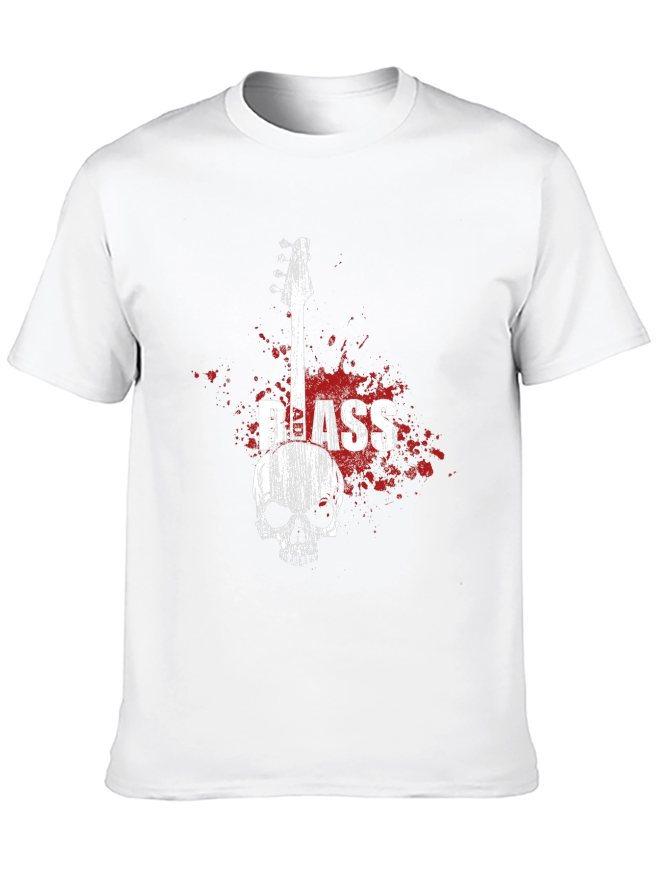 Skull Bass Guitar Graphic Tee