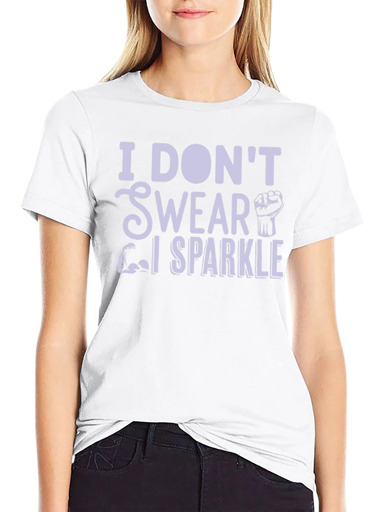 I Dont Swear I Sparkle Black T-Shirt