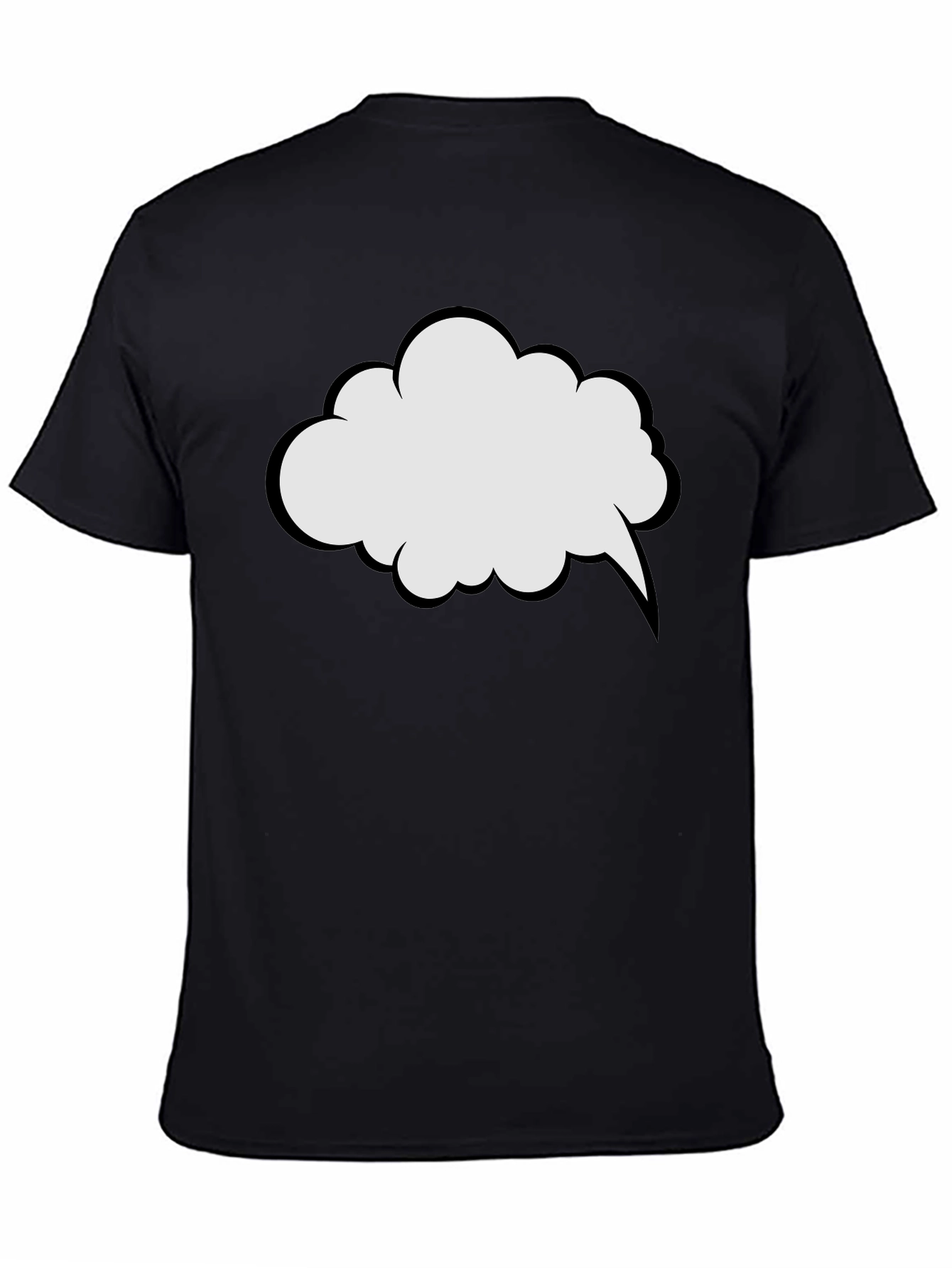 Comic Speech Bubble Graphic Tee - Casual Style