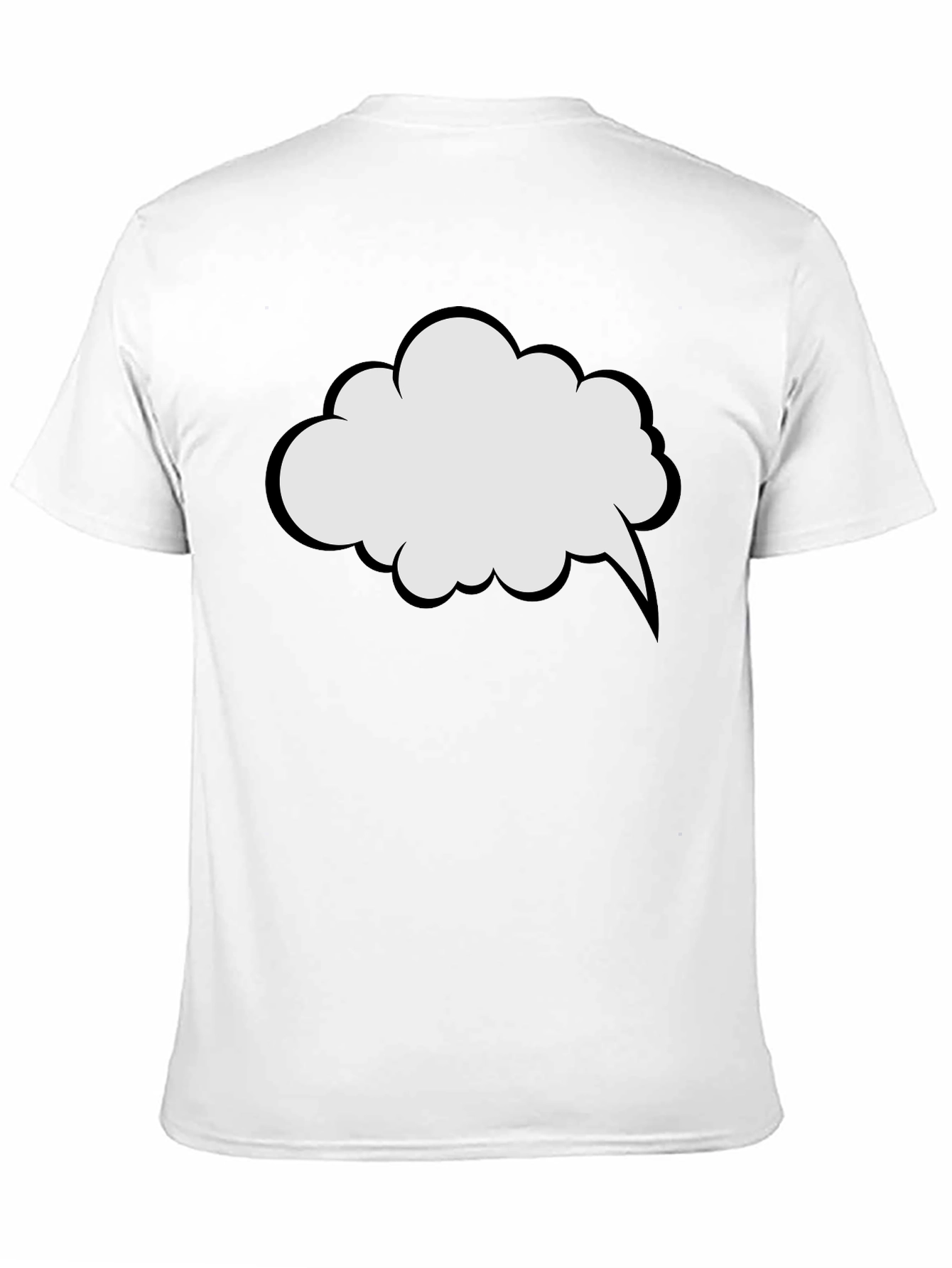 Comic Speech Bubble Graphic Tee - Casual Style
