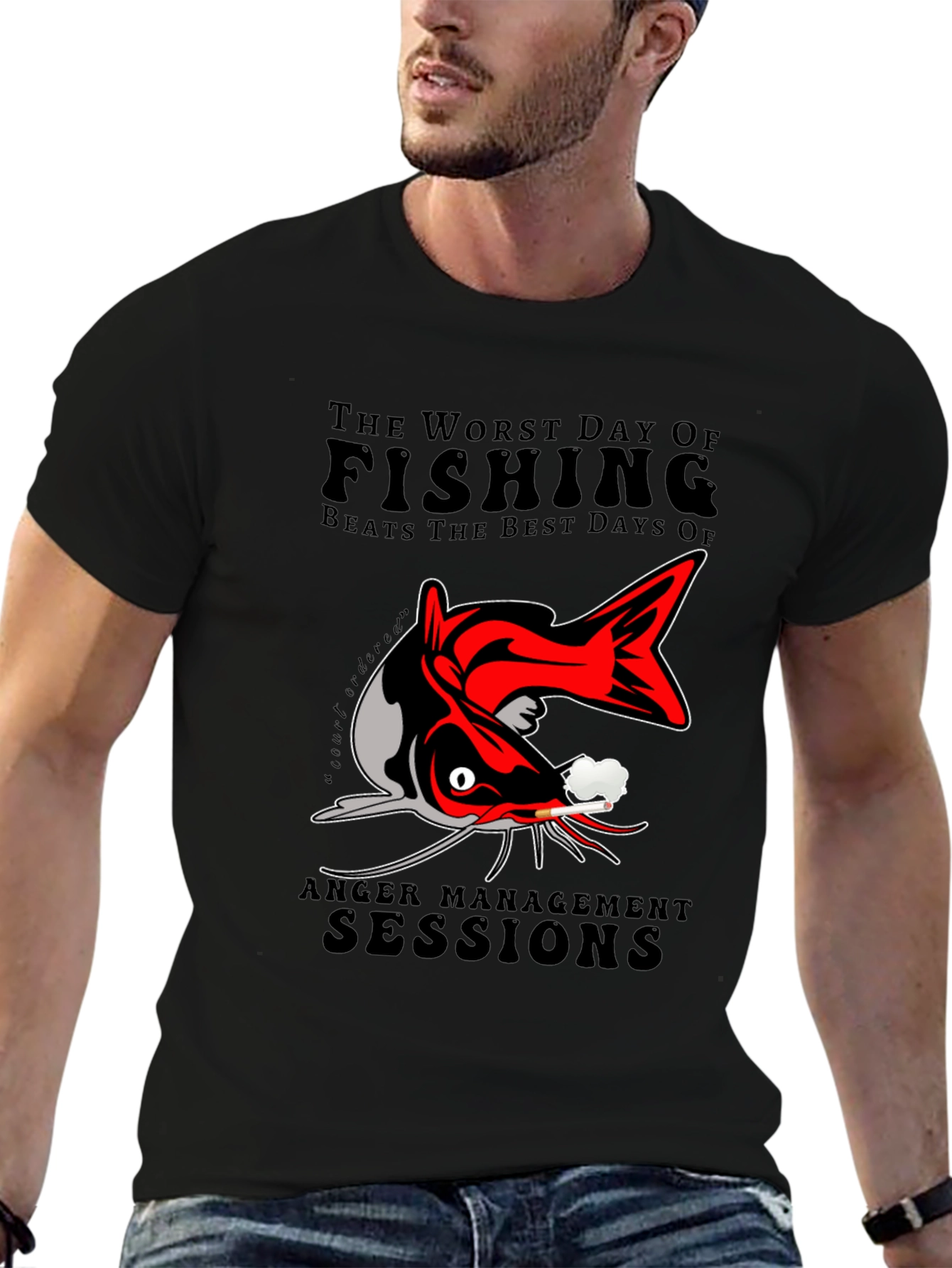 Fishing Anger Management Graphic Tee