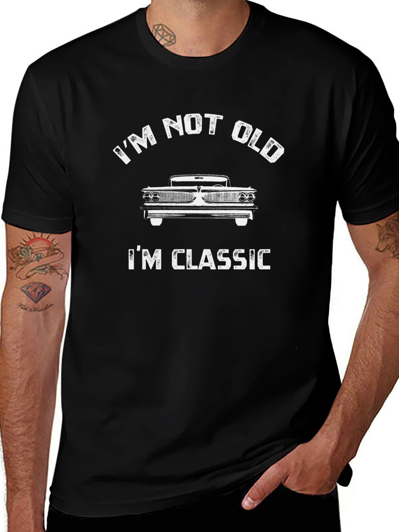 Im Not Old Im Classic Car T-Shirt - Black