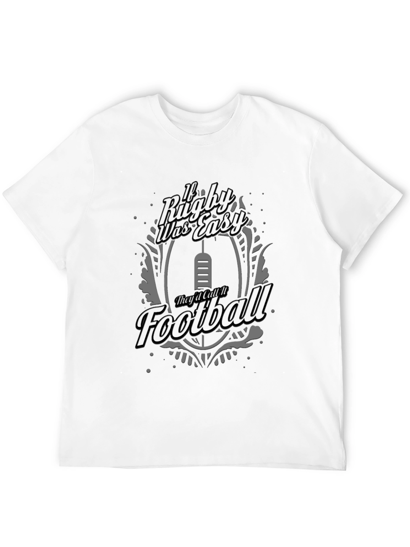 Rugby vs Football Graphic T-Shirt