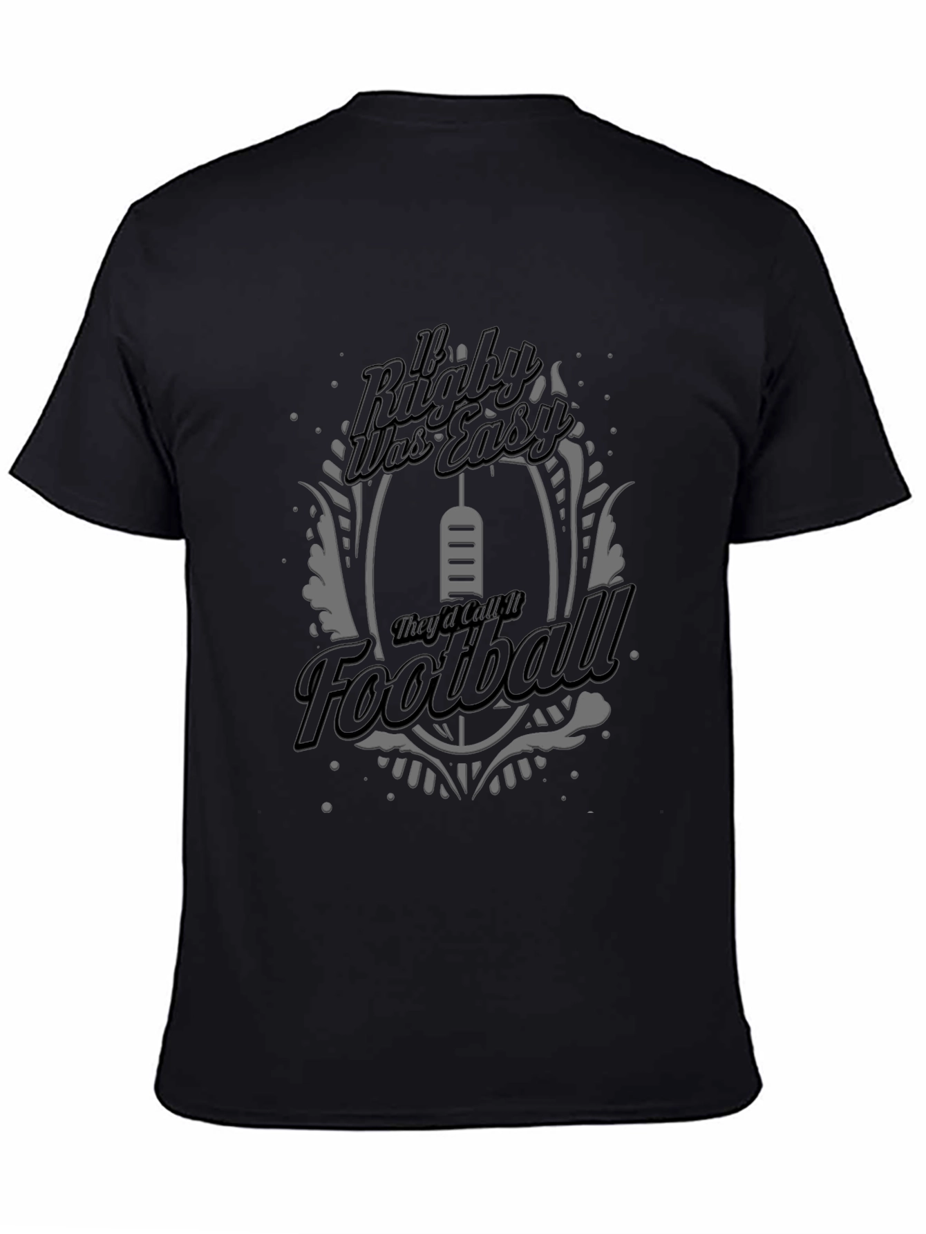 Rugby vs Football Graphic T-Shirt
