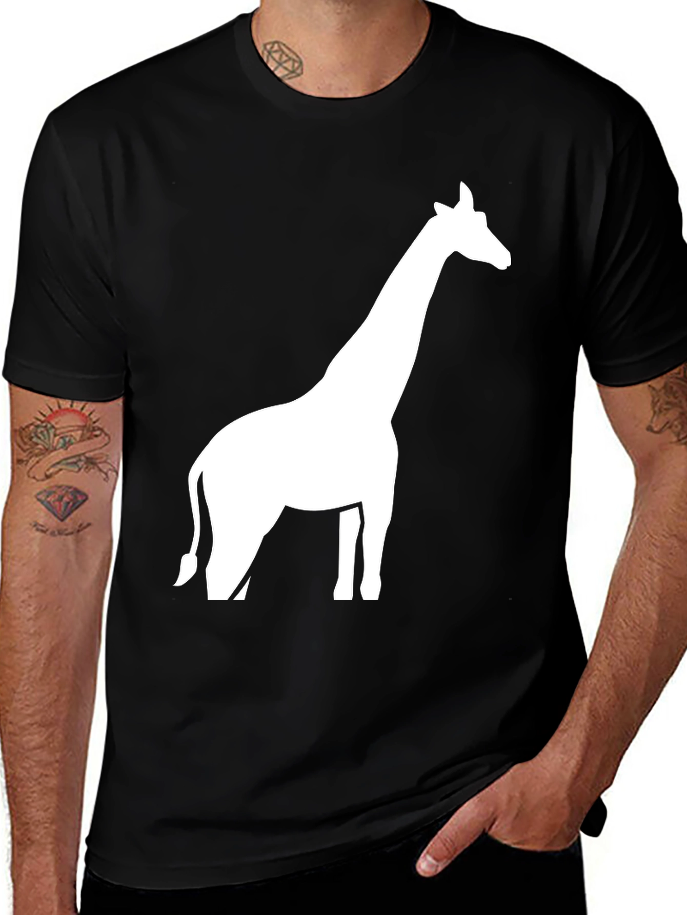 Giraffe Graphic Tee - Modern Unisex T-Shirt