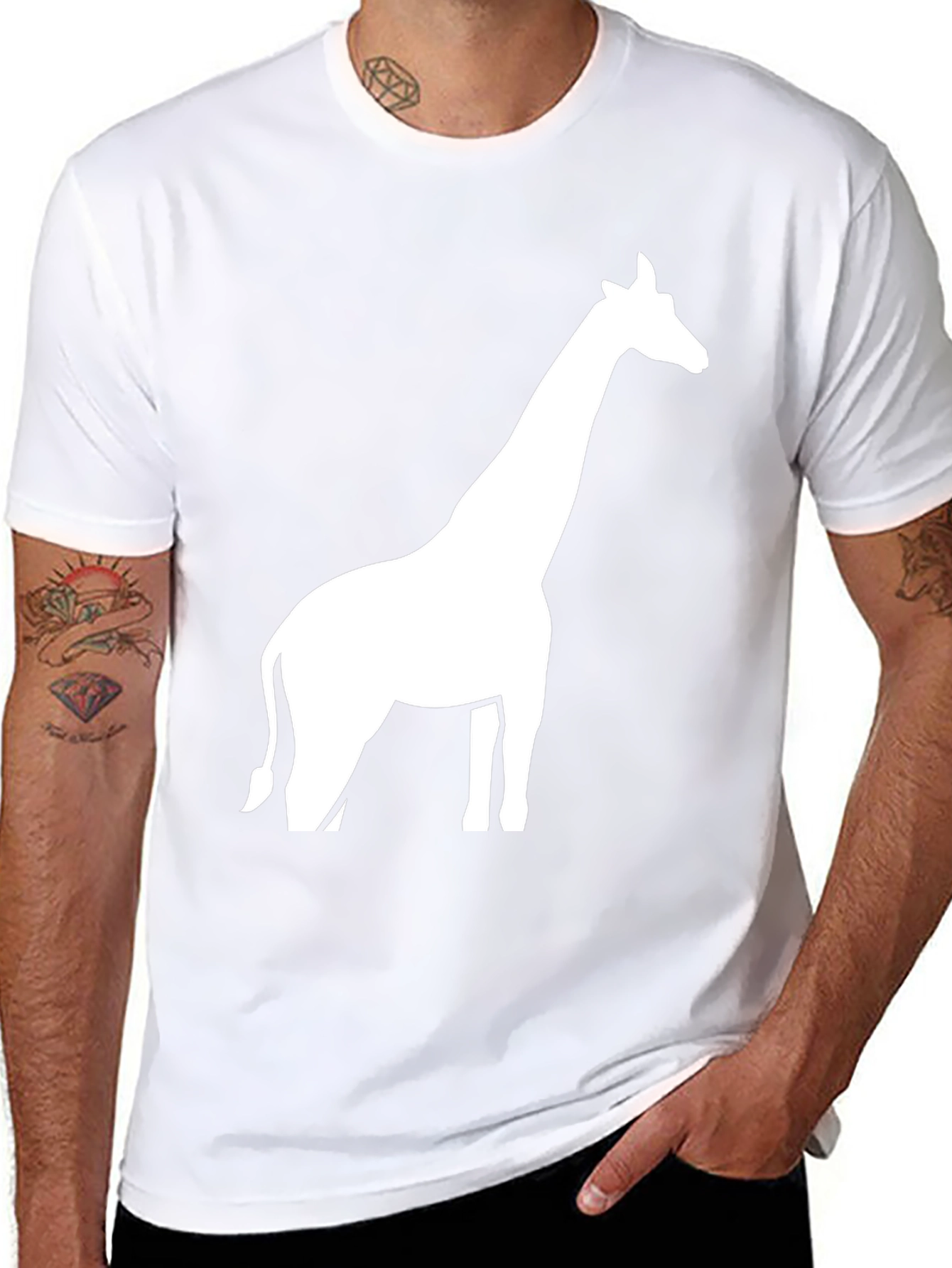 Giraffe Graphic Tee - Modern Unisex T-Shirt
