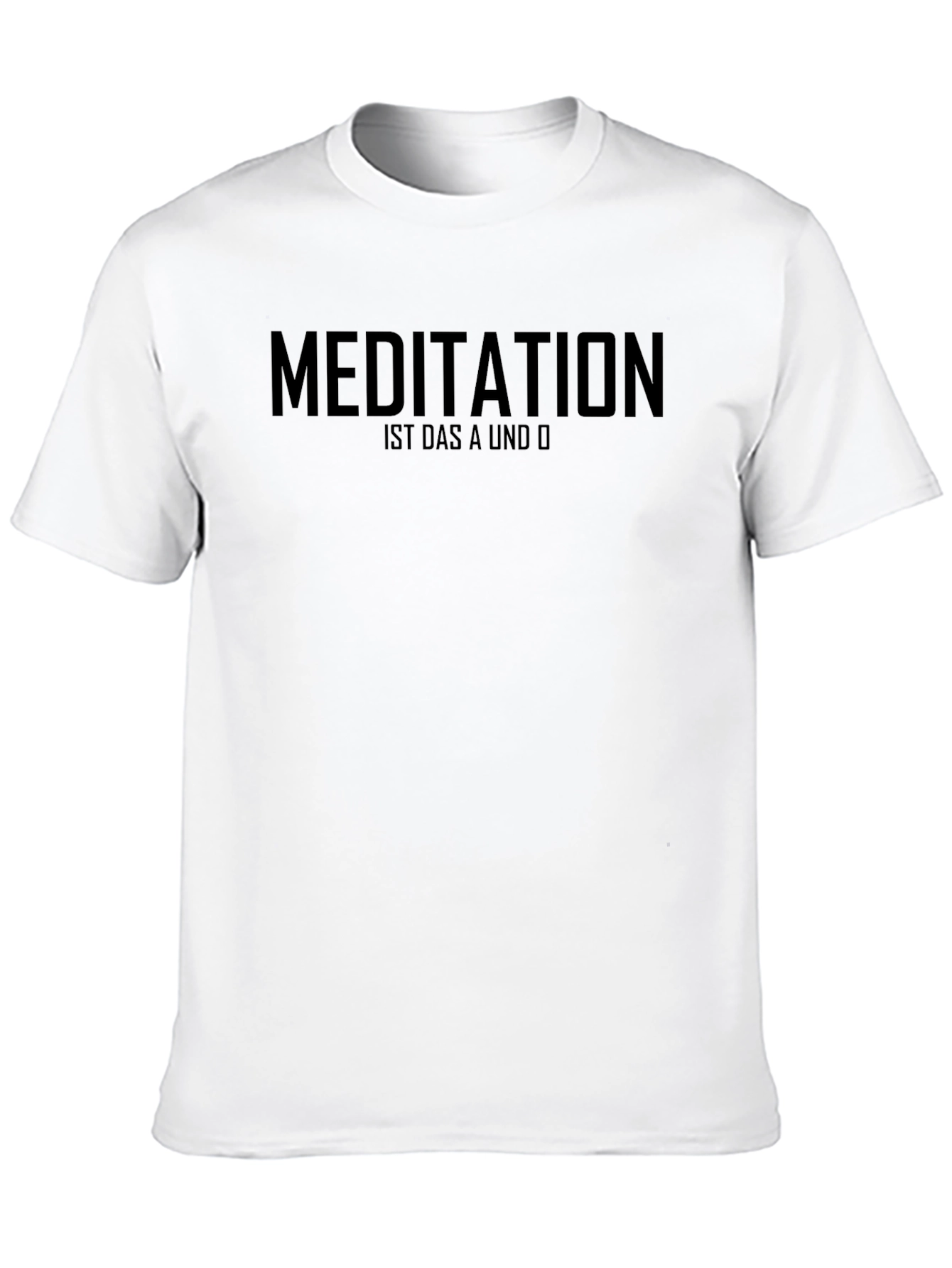 Meditation A & O Black Graphic T-Shirt