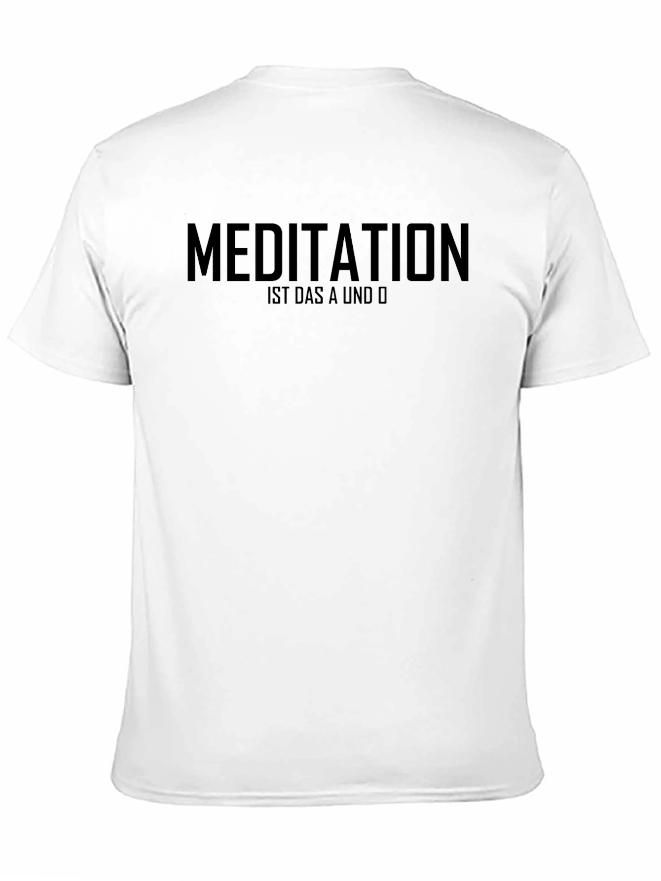 Meditation A & O Black Graphic T-Shirt