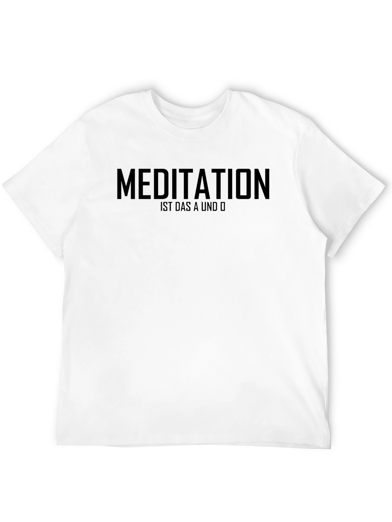 Meditation A & O Black Graphic T-Shirt