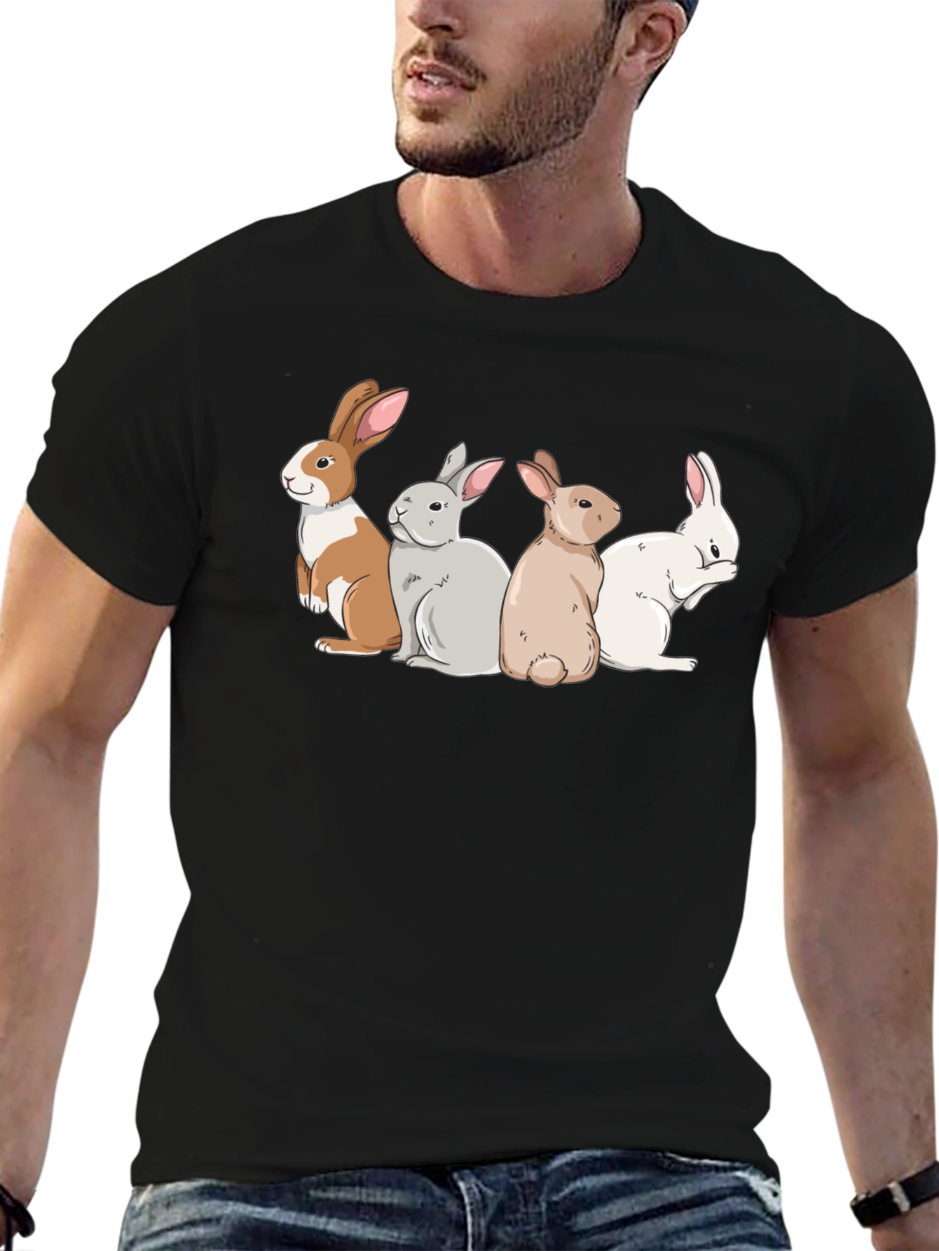 Bunny Squad Graphic Tee - Soft Cotton T-Shirt