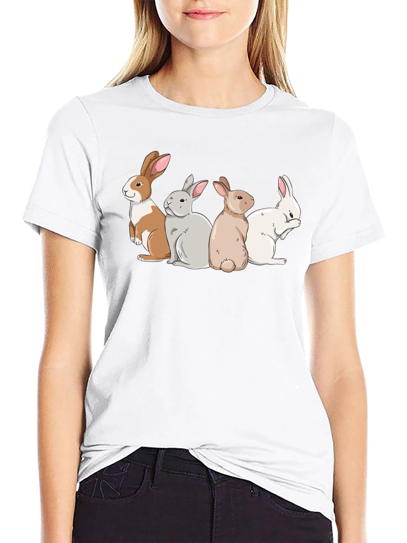 Bunny Squad Graphic Tee - Soft Cotton T-Shirt