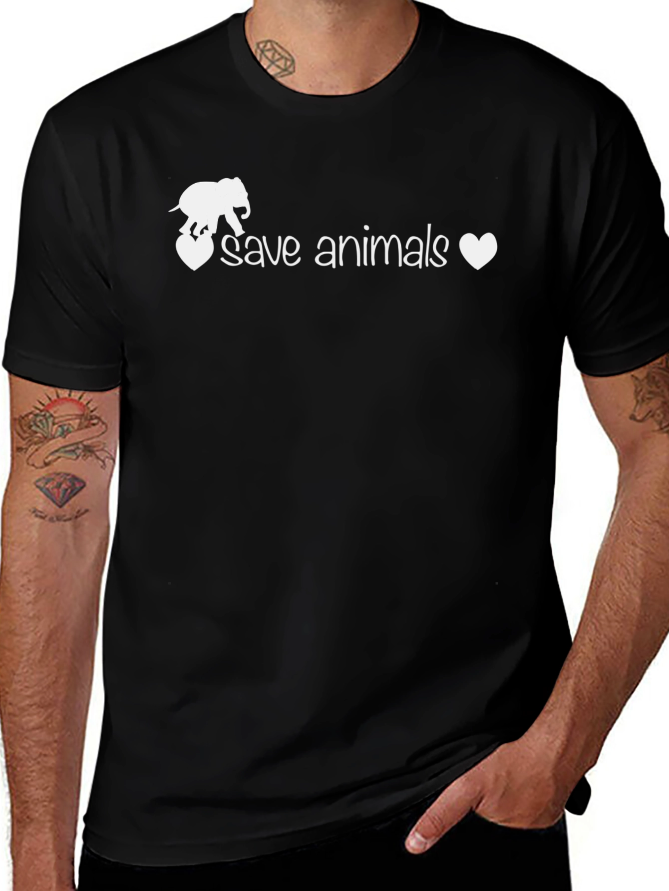 Save Animals Graphic T-Shirt