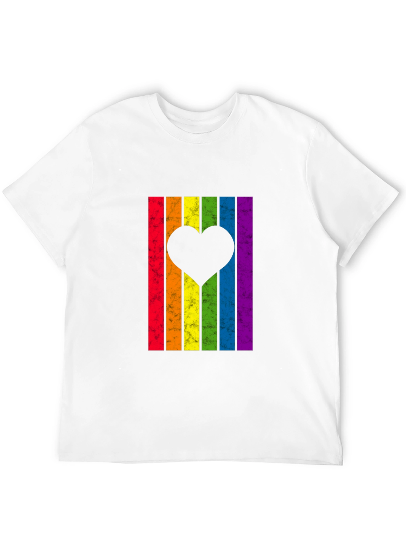 LGBT Rainbow Heart Graphic Tee - Pride Month T-Shirt