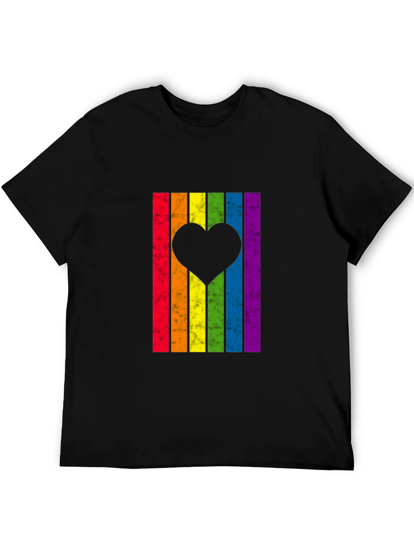 LGBT Rainbow Heart Graphic Tee - Pride Month T-Shirt