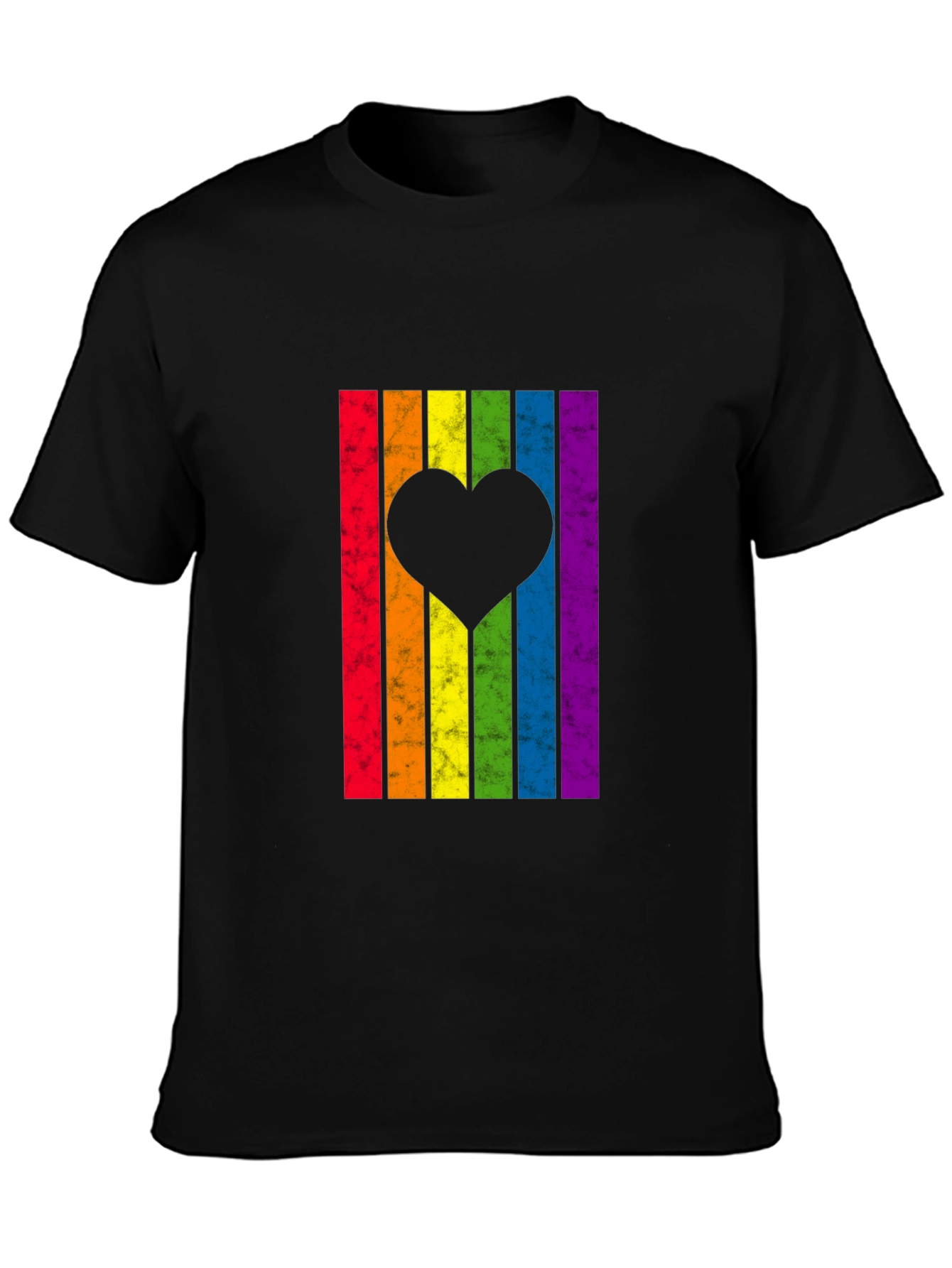 LGBT Rainbow Heart Graphic Tee - Pride Month T-Shirt