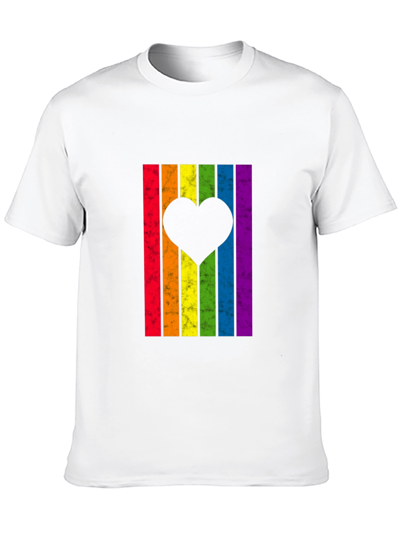 LGBT Rainbow Heart Graphic Tee - Pride Month T-Shirt