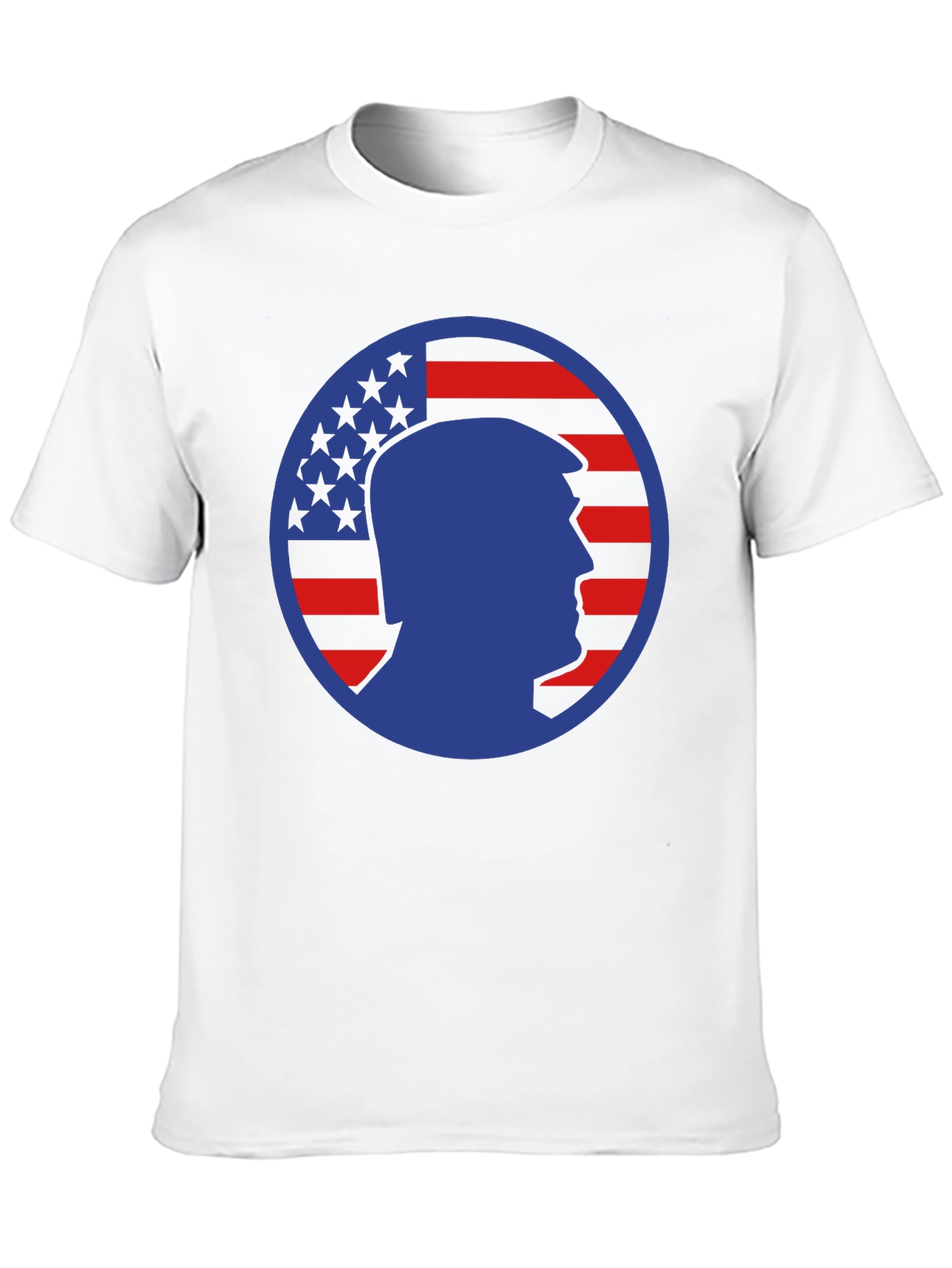 Trump Silhouette American Flag Graphic Tee