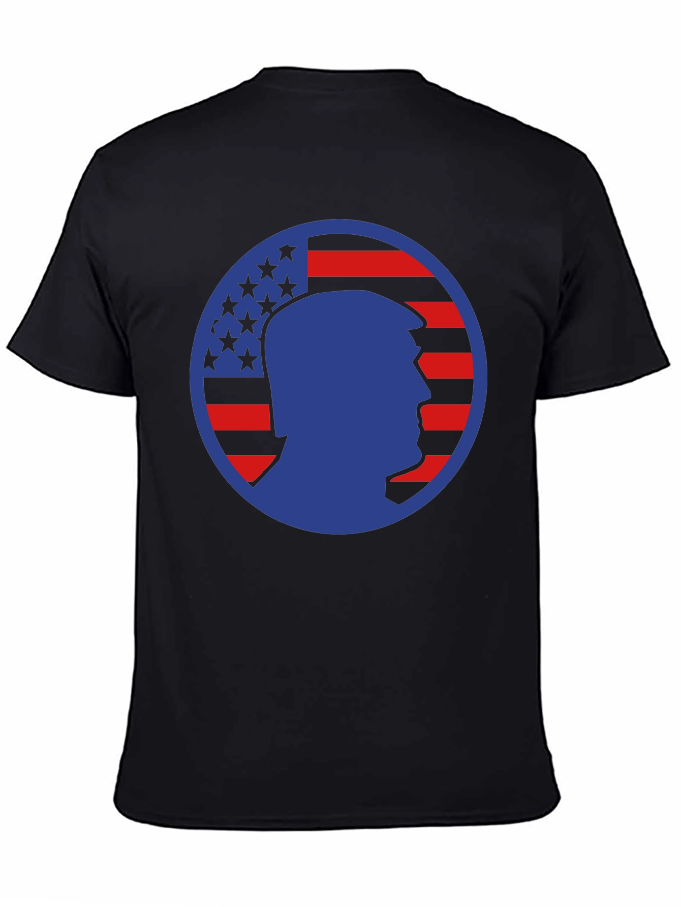 Trump Silhouette American Flag Graphic Tee