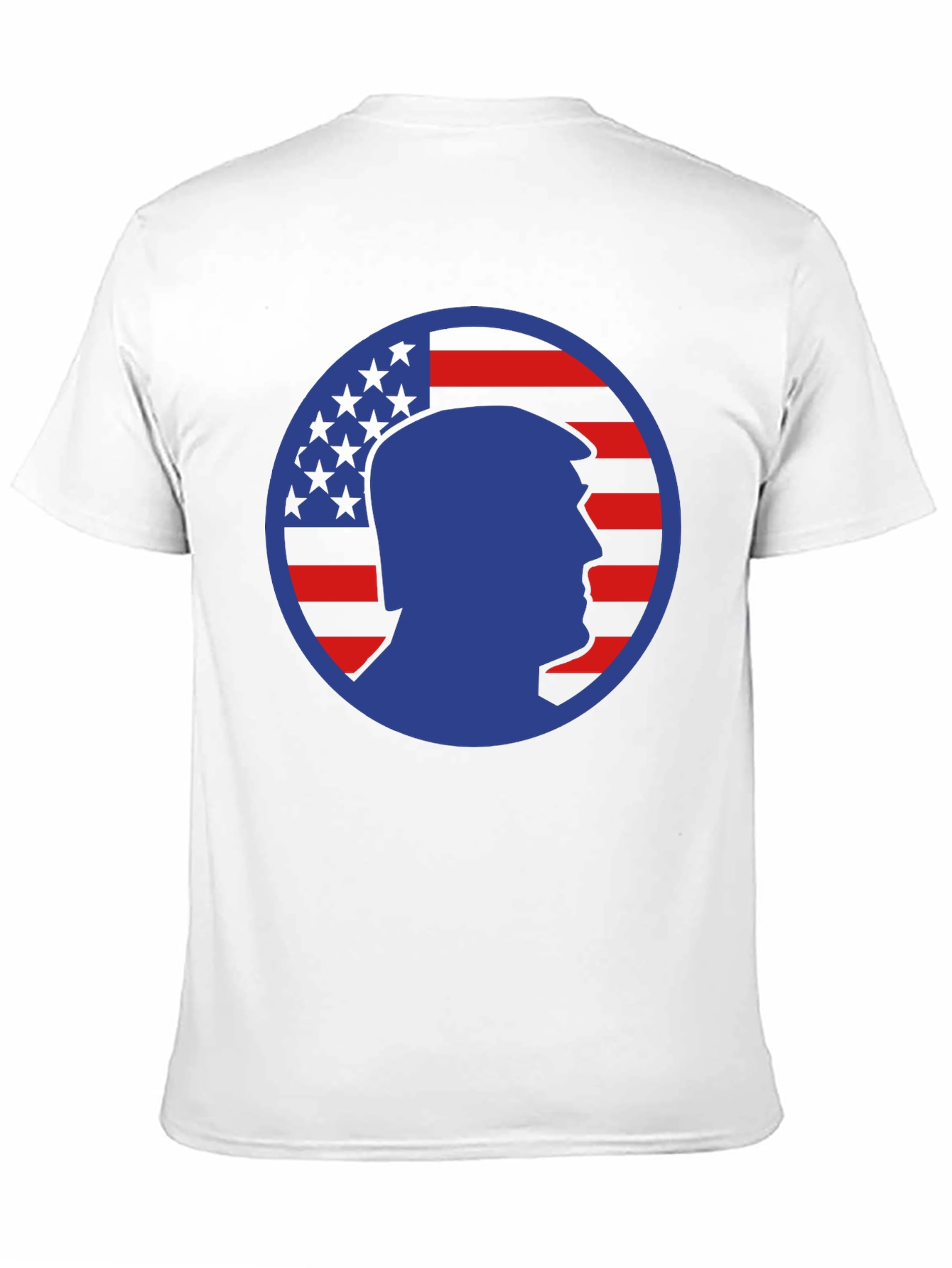 Trump Silhouette American Flag Graphic Tee