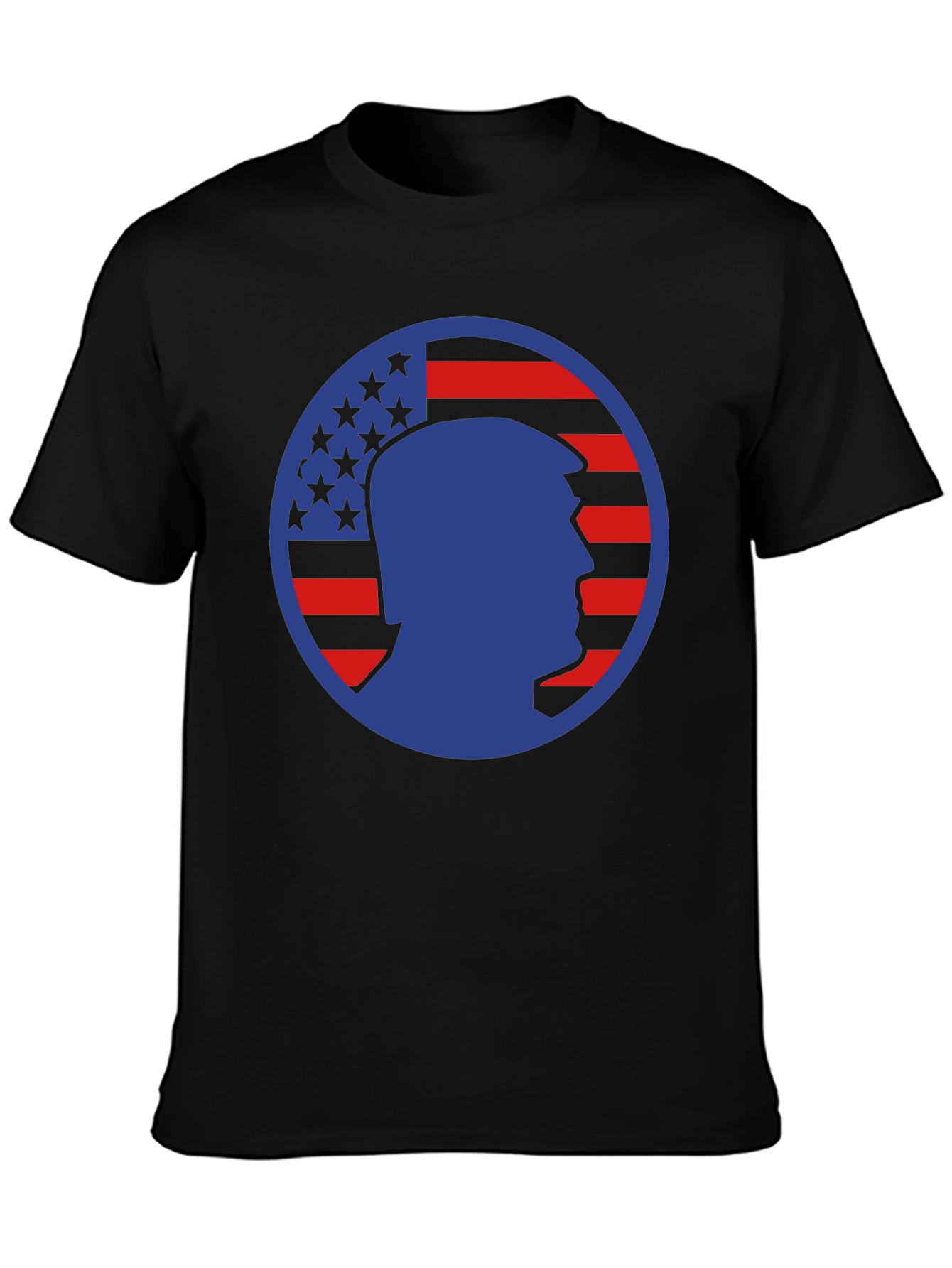 Trump Silhouette American Flag Graphic Tee